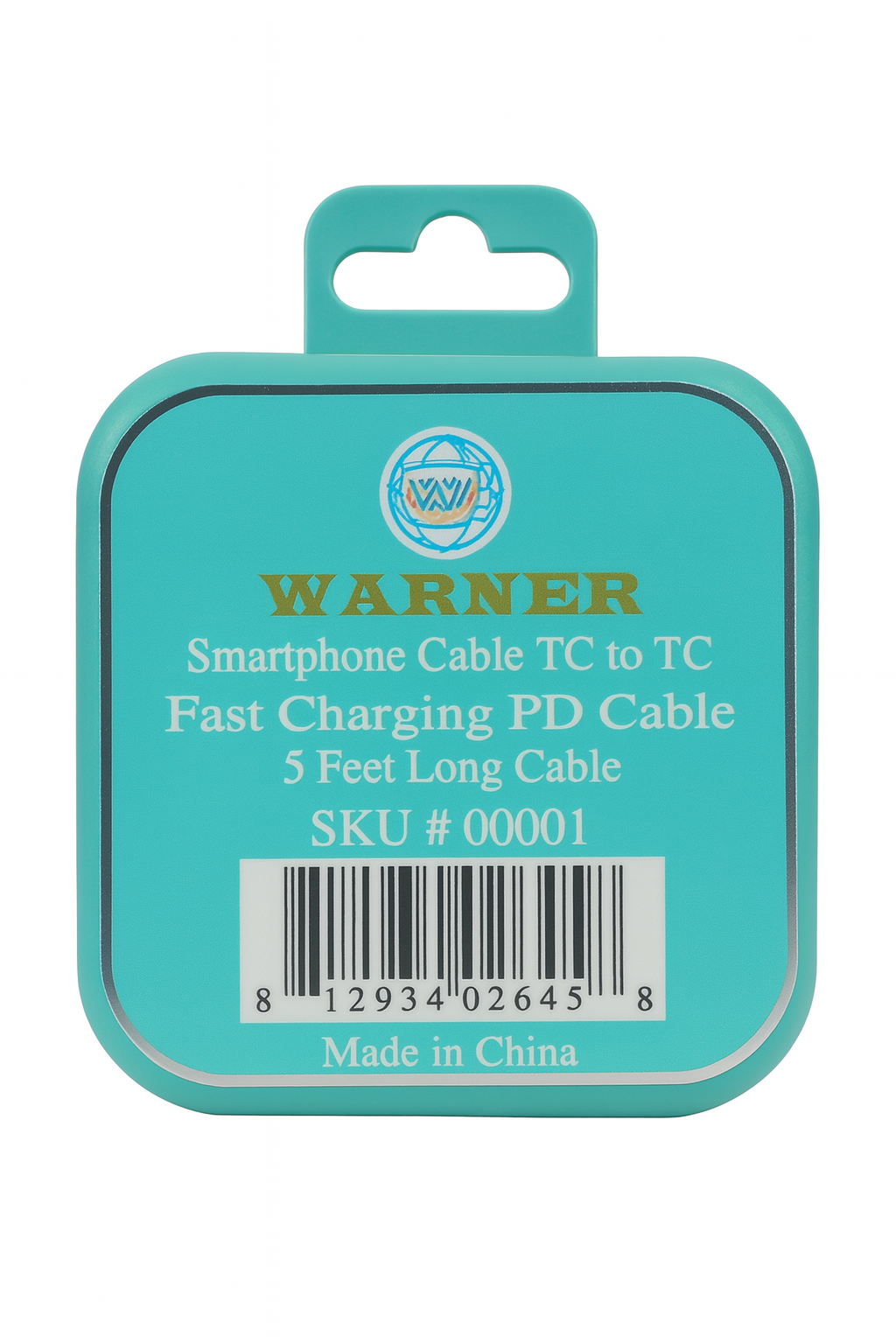 Type C to Type C Cable in Royal box - 5ft'