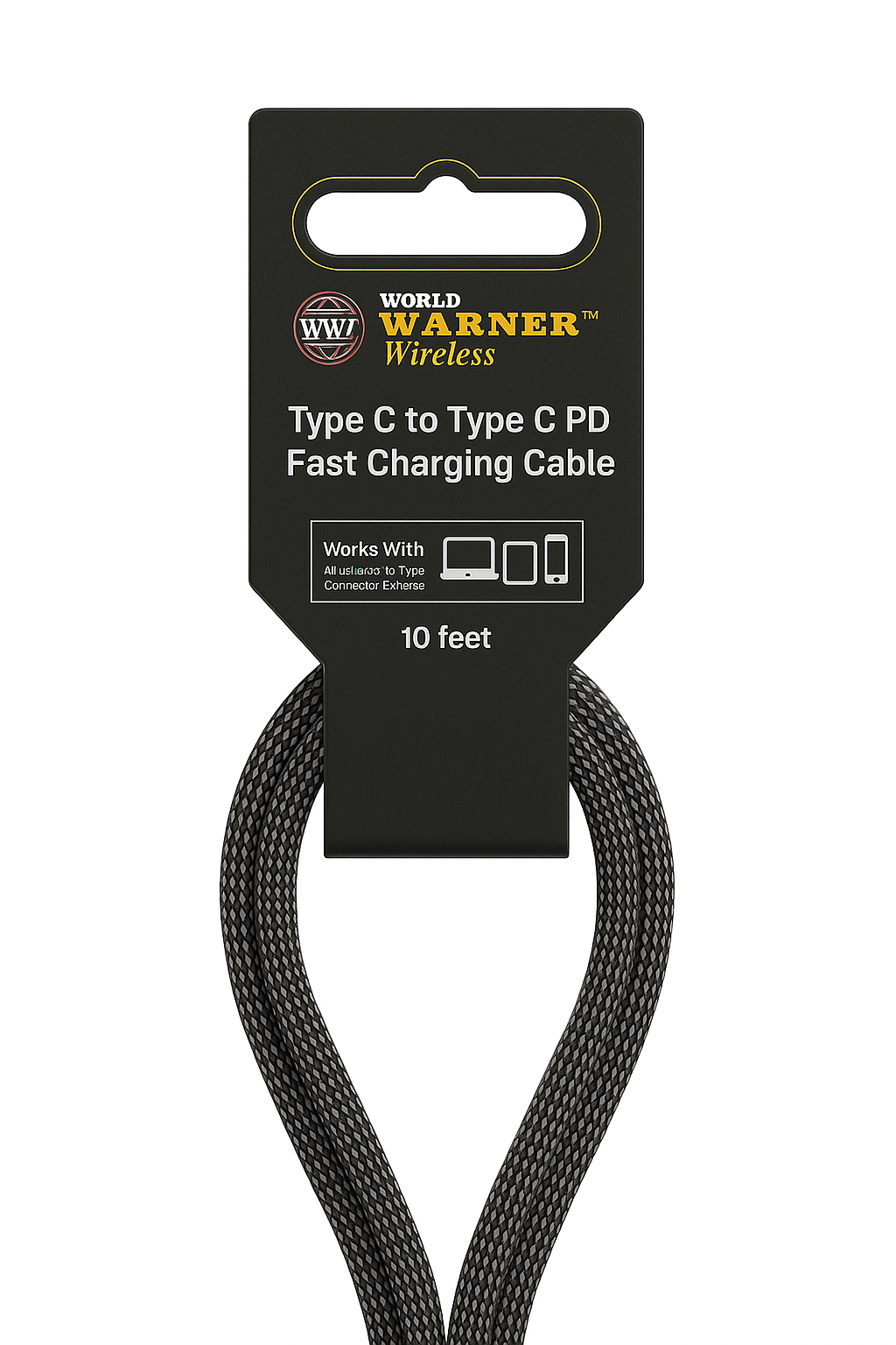 NEW Type C-Type C PD CABLE - 10FT