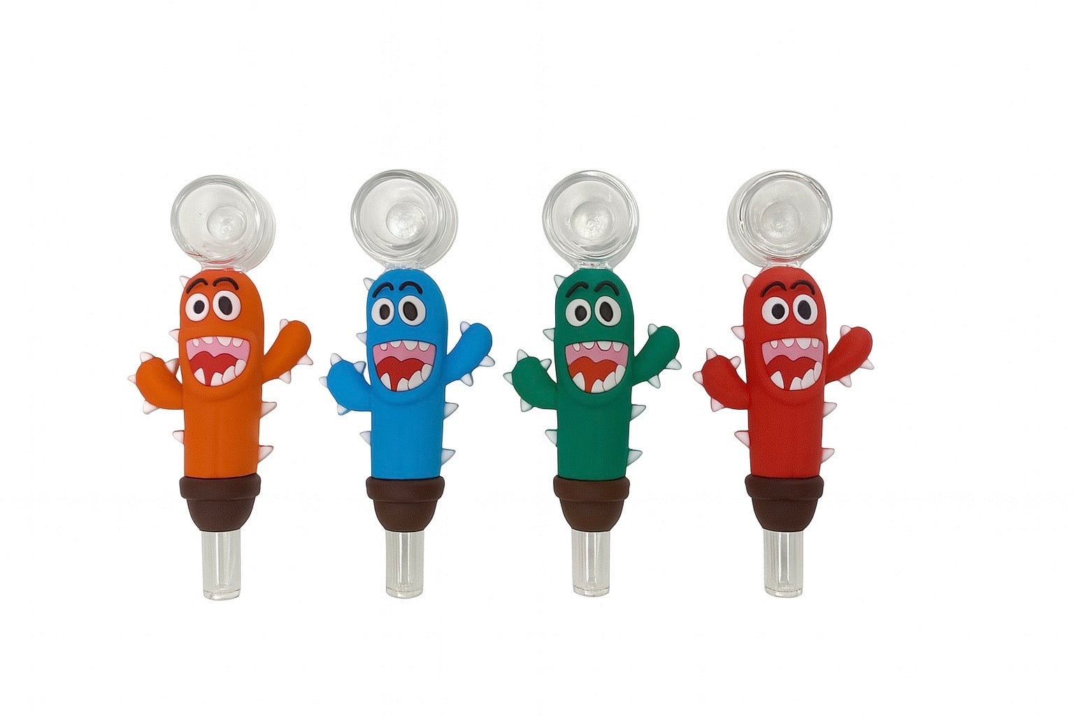 4" Playfull Cactus Silicone Hand Pipe