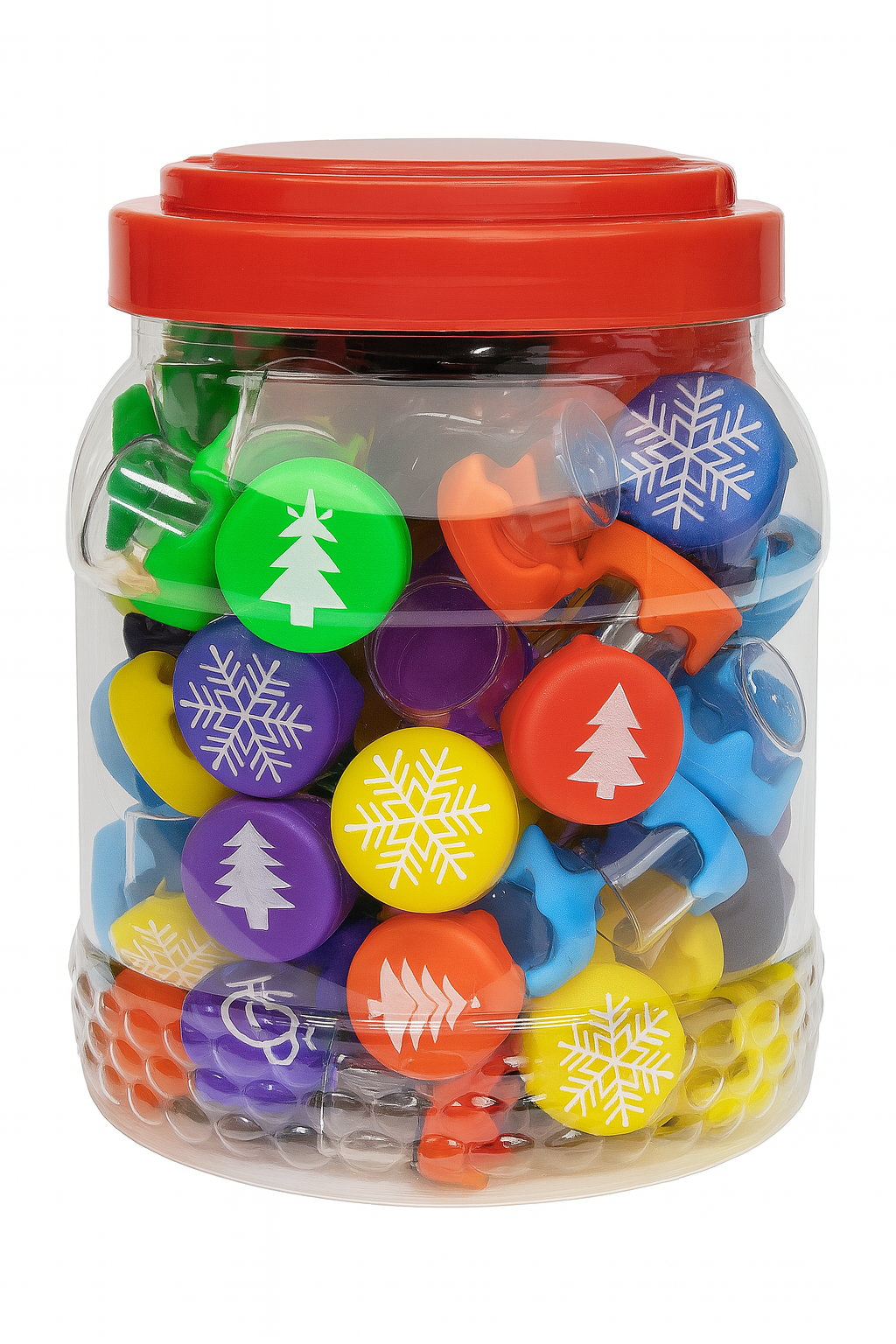 5ml Glass Jar With Silicone snowflake cover