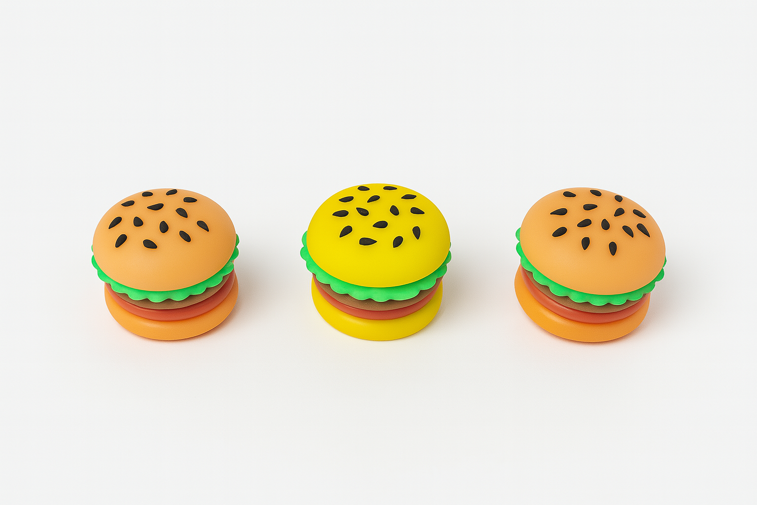 5ml Silicone Containers, Burger Style