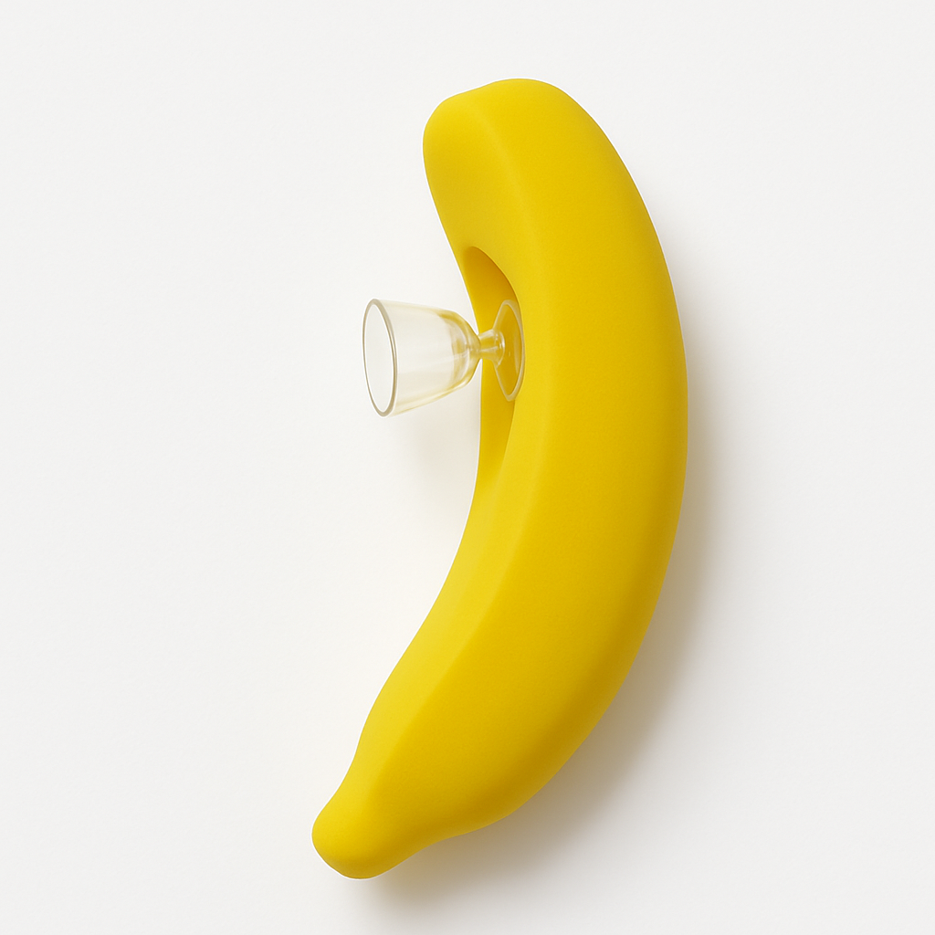 6'' Silicone Pipe Banana Shape Smoking Pipe