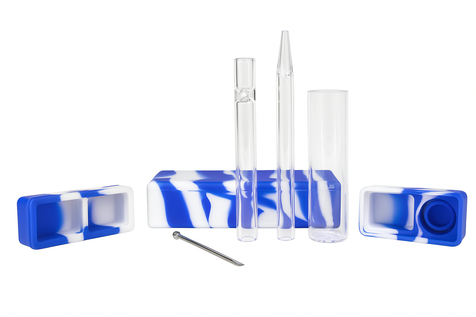 Double Silicone Container W/ Three Tubes & Scoop Kit