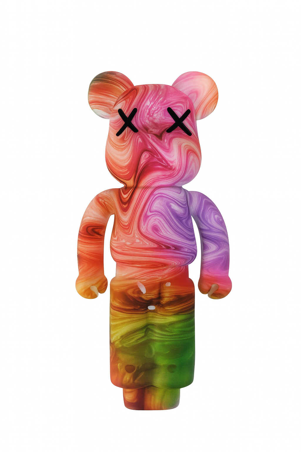 New Violent Bear Pipe Cartoon Printing Silicone Pipe 