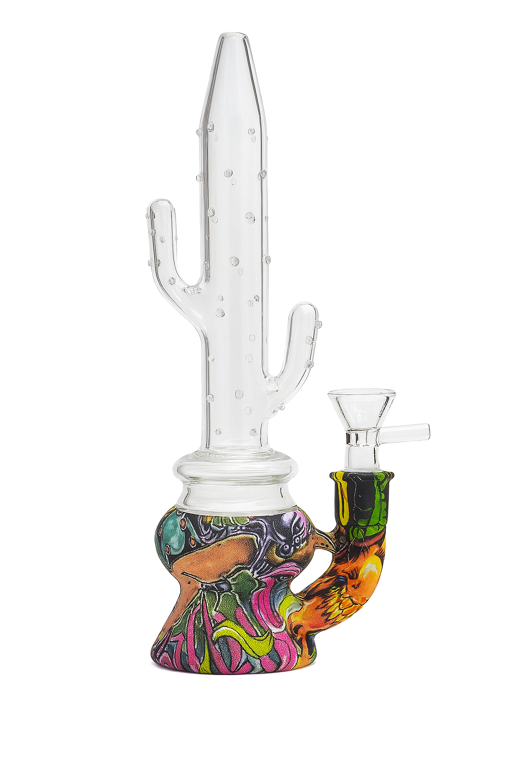 9" Silicone Cactus bong