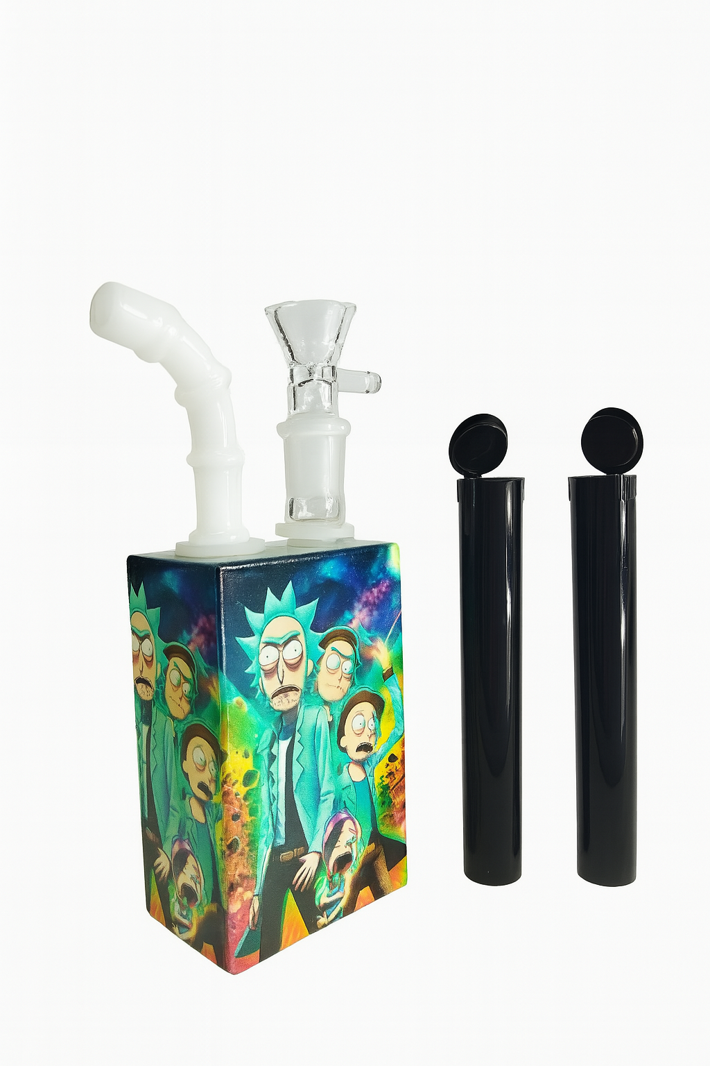 Smoke Set w/ 7"Juicy Rig , Grinder, Jar, Ashtray