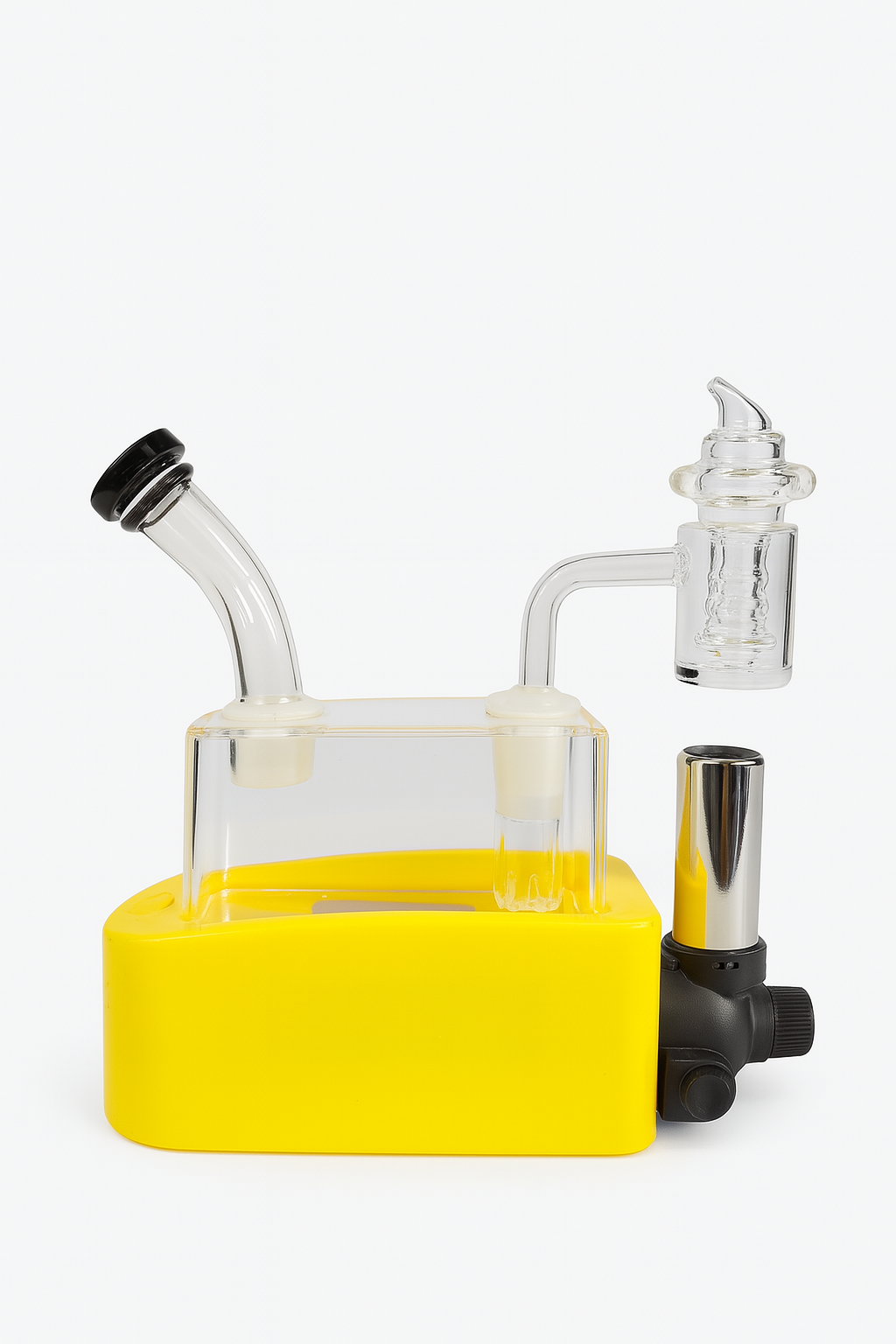 Smoke Set W/ 7''x7" Oil Rig Built-in Torch and Lights