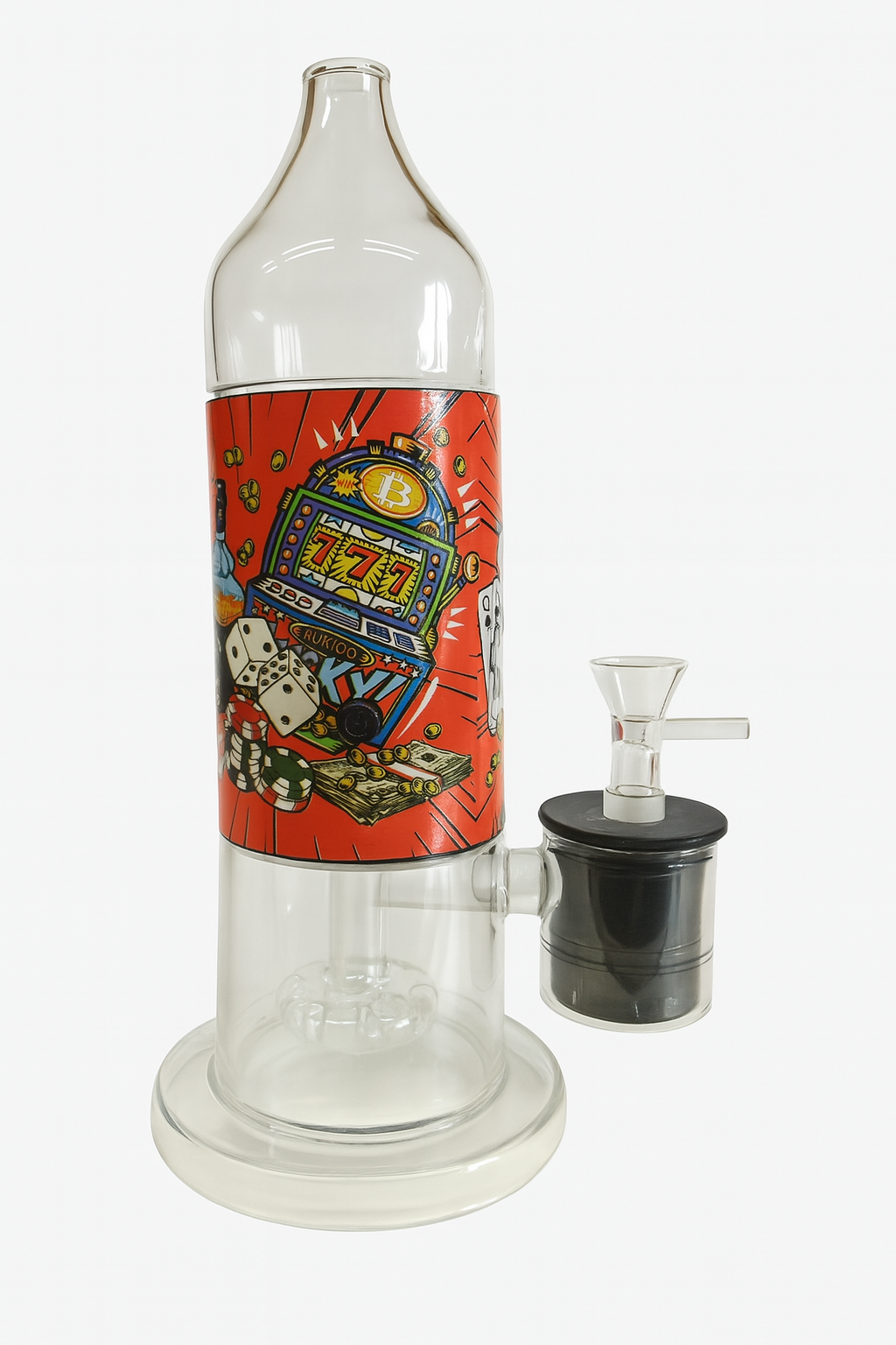 10" Smoke Thrower with built-in Lights w/ Print Design