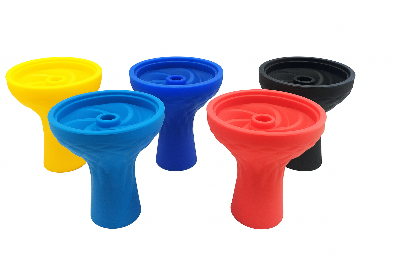 Hookah Spiral Silicon Bow -Assorted