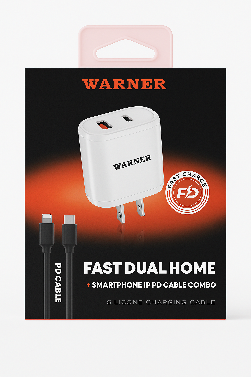 USB & C HOME Charger + PD TC - IP 1m Cable