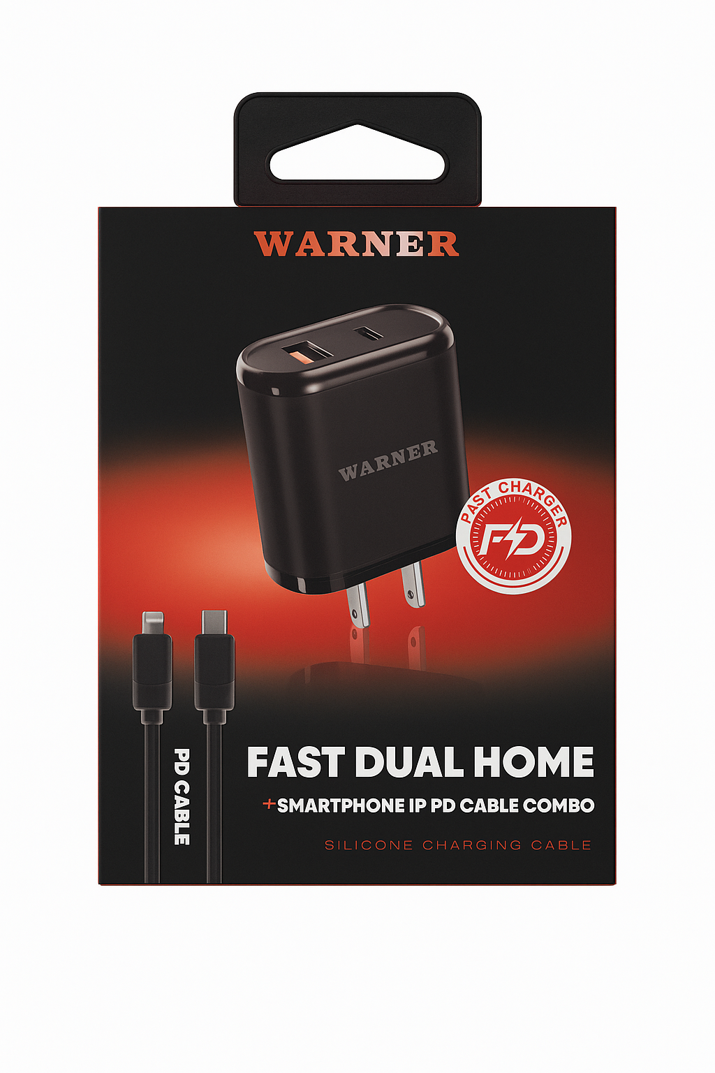 USB & C HOME Charger + PD TC - IP 1m Cable