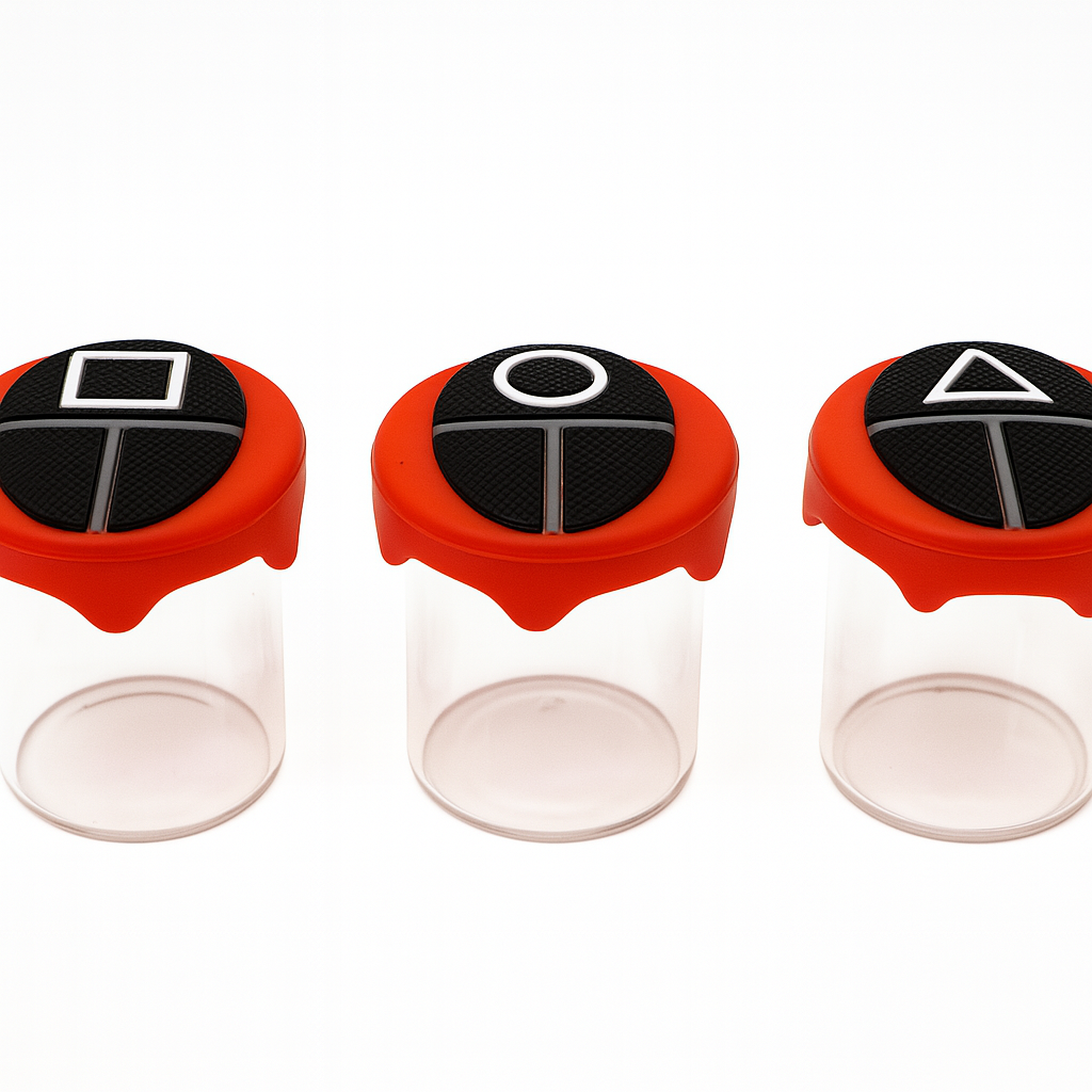 60ml Glass Jar With Silicone Squid Game Lid-30pcs