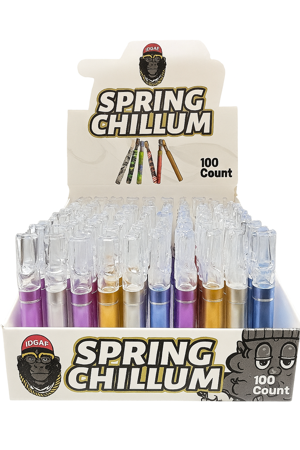 Solid Color Chillum One Hitter With Tip