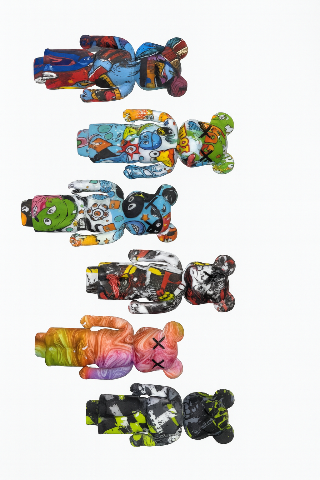 New Violent Bear Pipe Cartoon Printing Silicone Pipe 