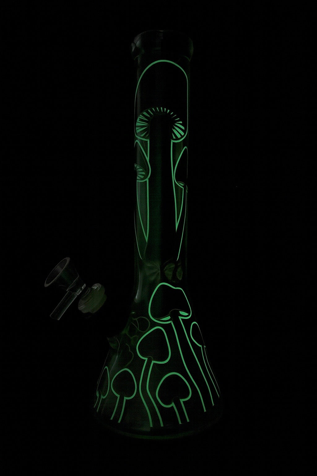 10'' Glow in The Dark Glass Bong