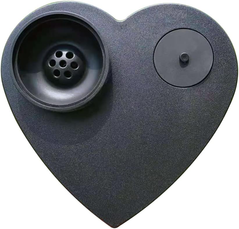 Hookah Set, Heart Shaped Portable Hookah with Led Light