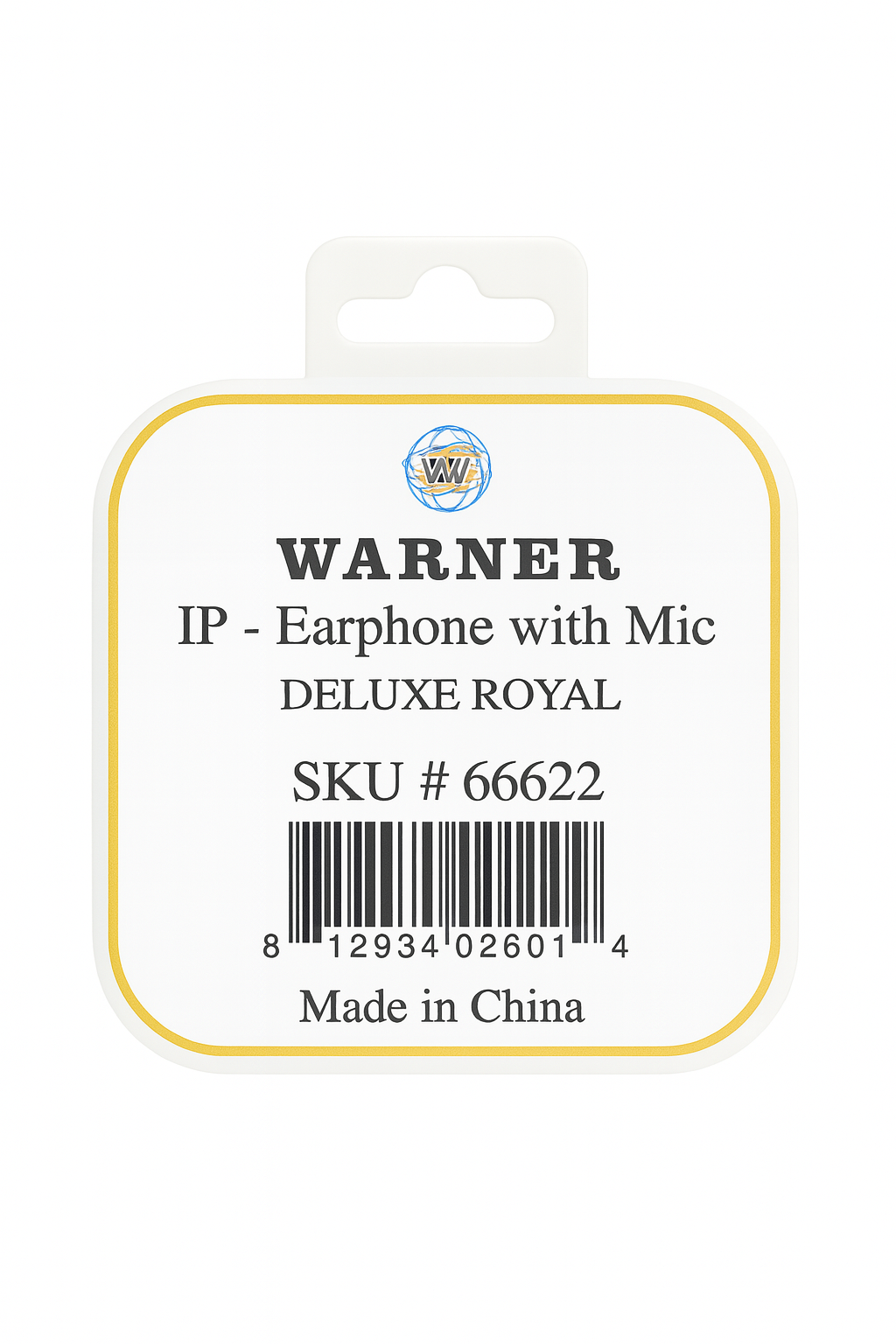NEW IP Earphone with Mic 4Ft