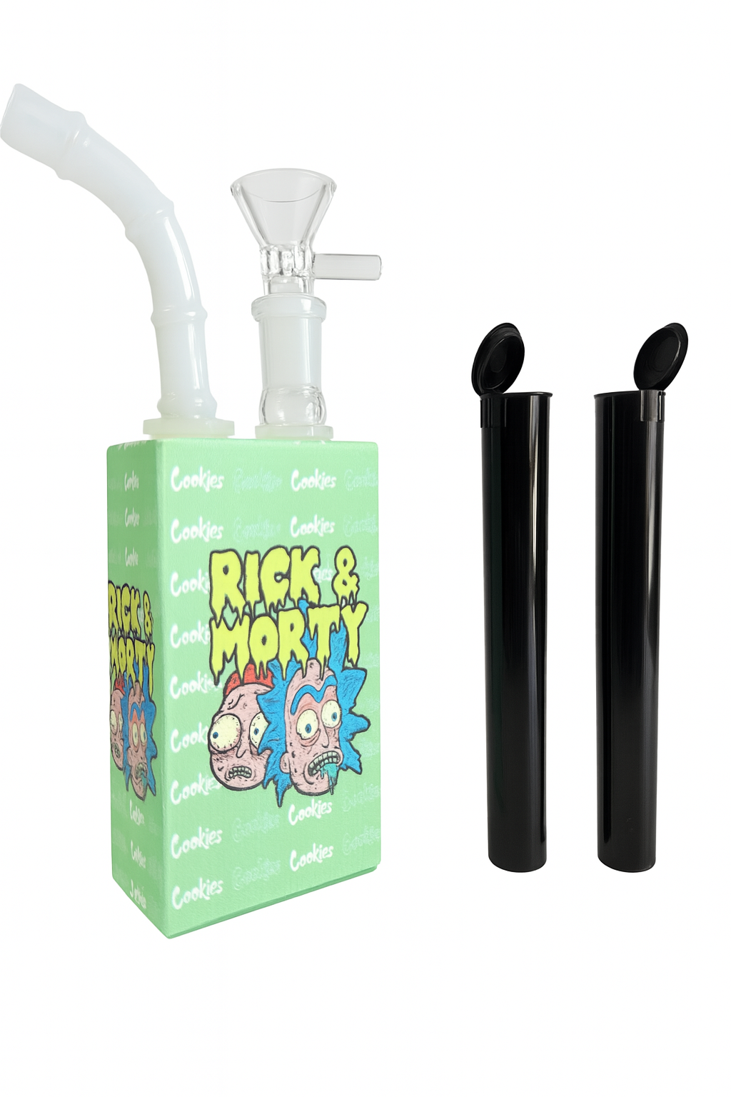 Smoke Set w/ 7"Juicy Rig , Grinder, Jar, Ashtray