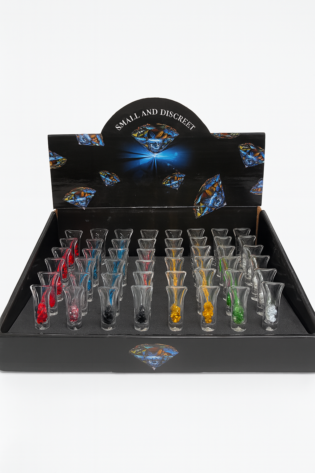 Smoking Glass hand pipe with Single Diamond Filter