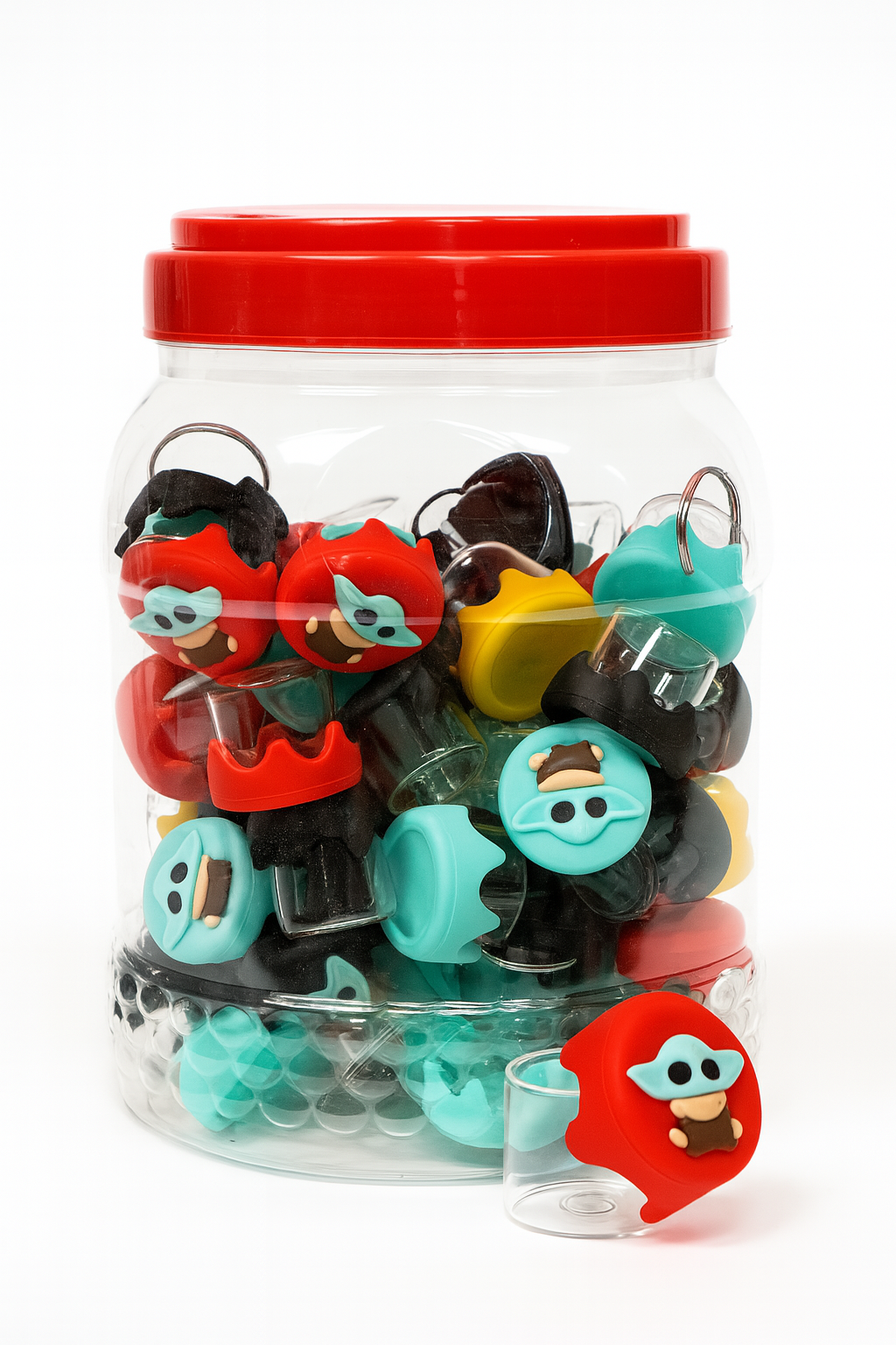 5ml Glass Jar With Silicone baby Yoda cover