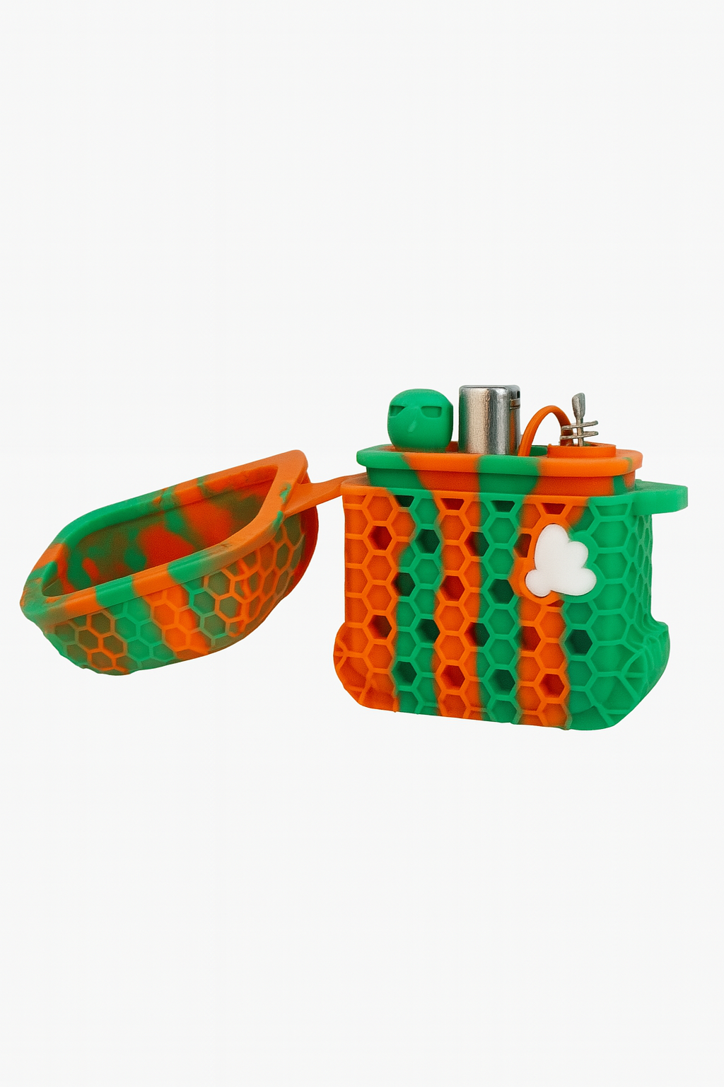 Portable 3-in-1 Silicone Smoking Pipe And Honey Straw Nectar Collector