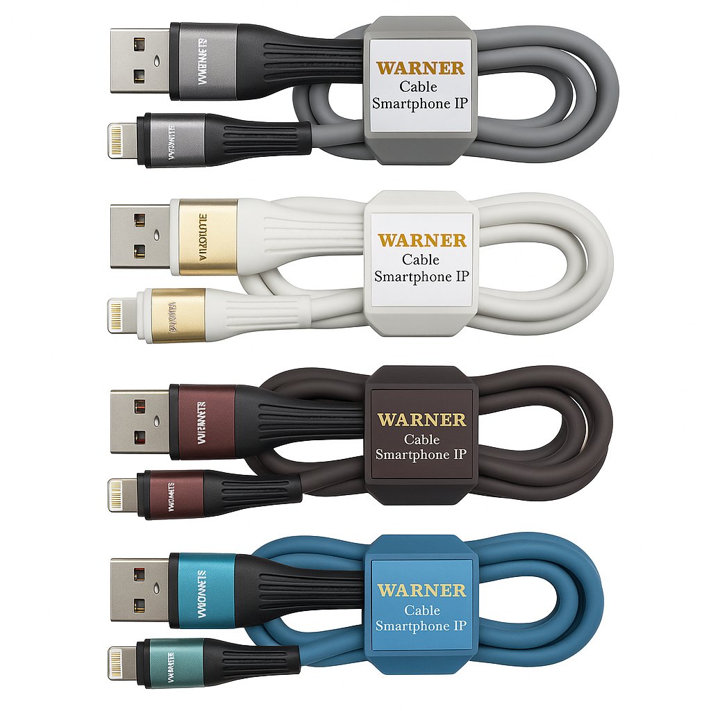 IP Charging Cable with Tie 3'Ft