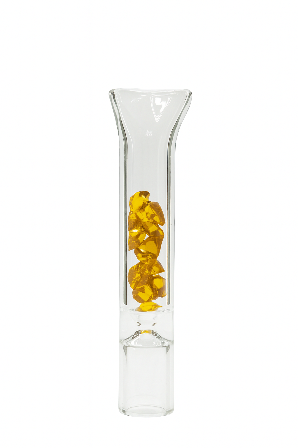 2.5'' Colorful Glass Straight Chillum Pipe with Crystal