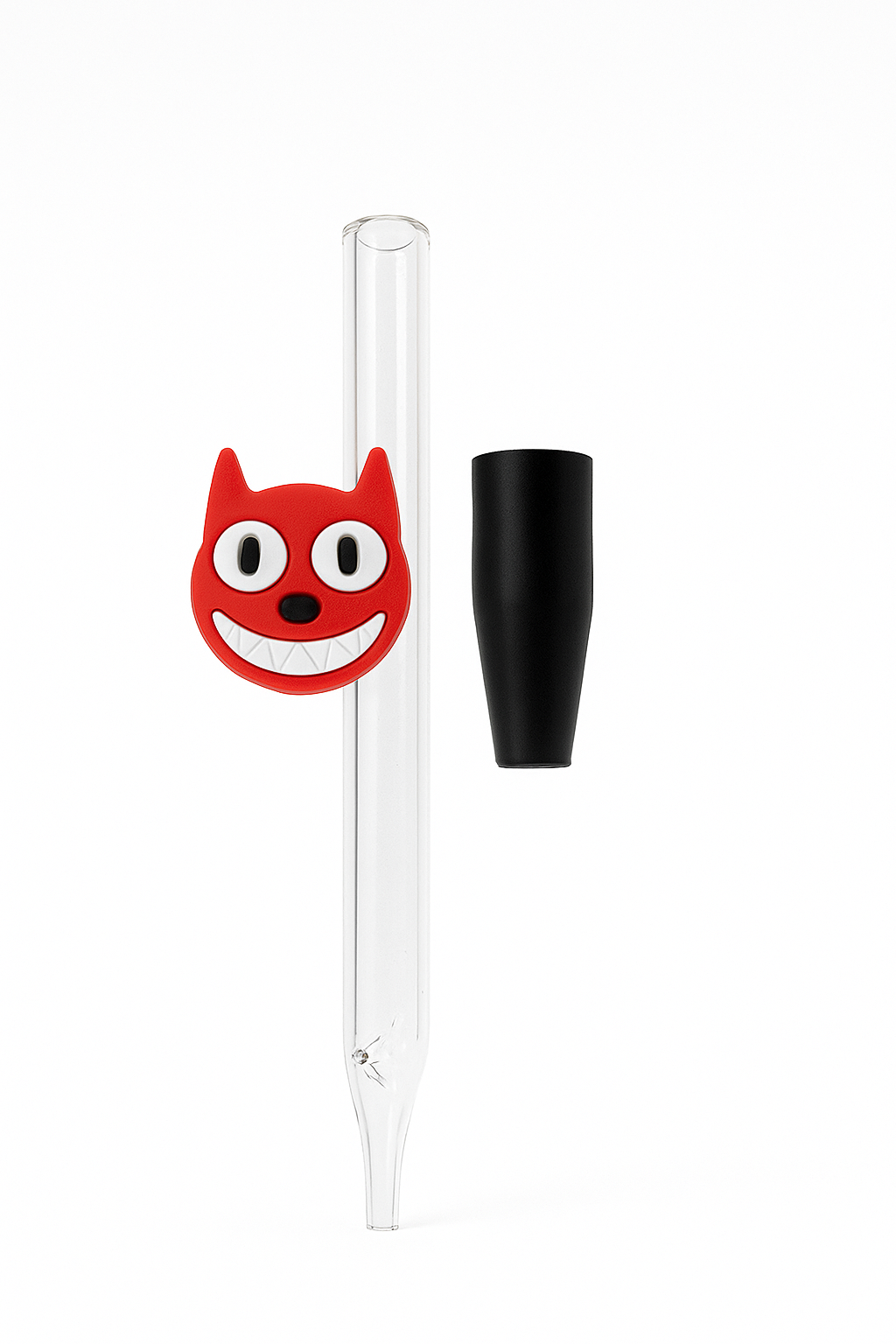 4.5" Silicone Character Lid Glass Chillum
