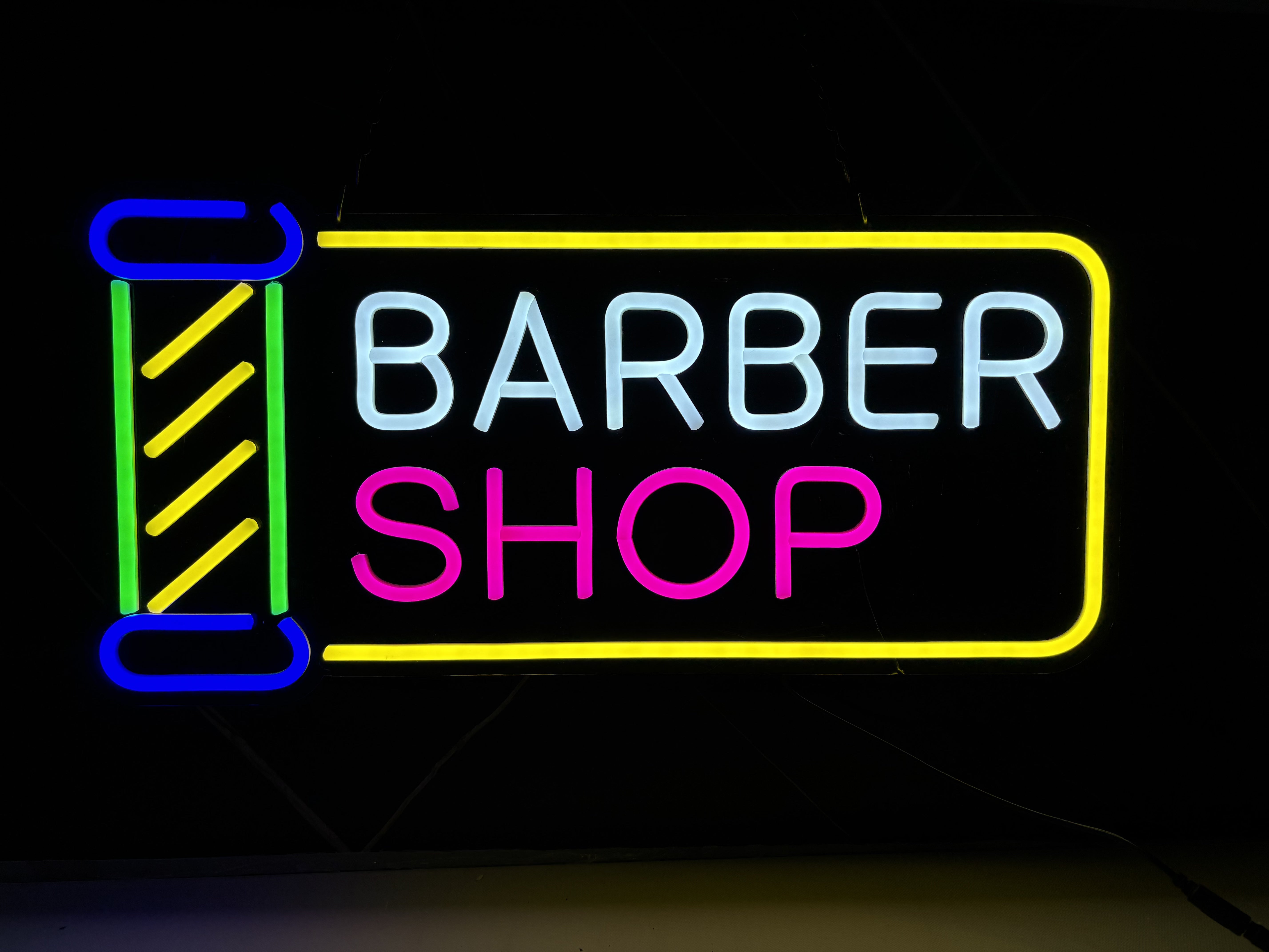 "BARBER SHOP" Led Sign 24"x12"