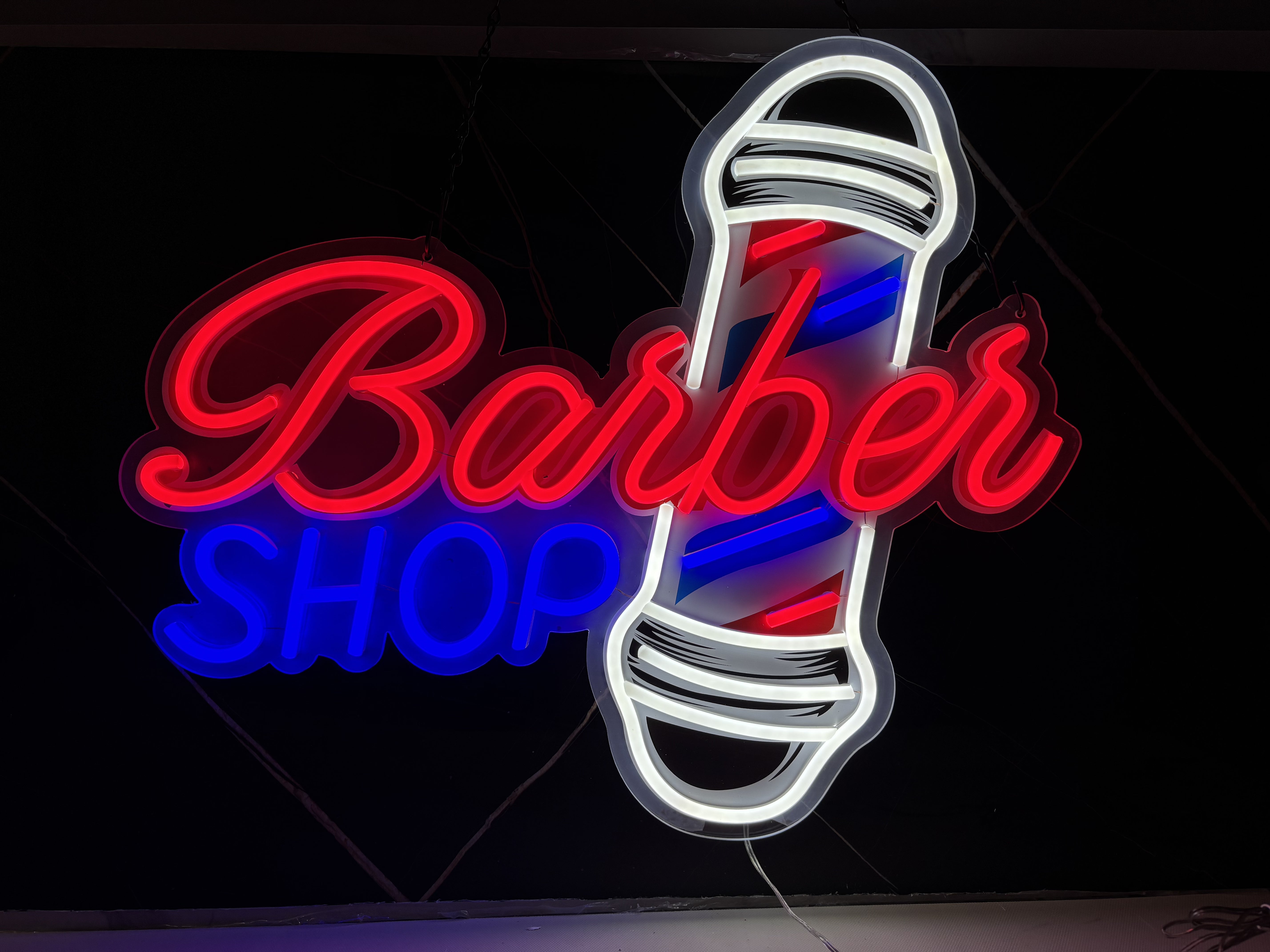 "BARBER SHOP "  Led Sign 24"x20"