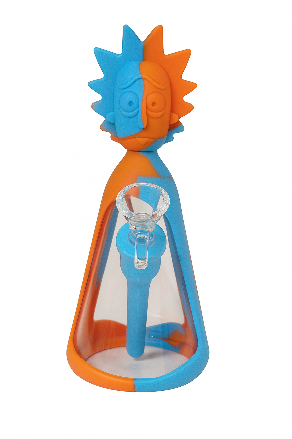 7" RM Cartoon multi colored silicone water bong-133