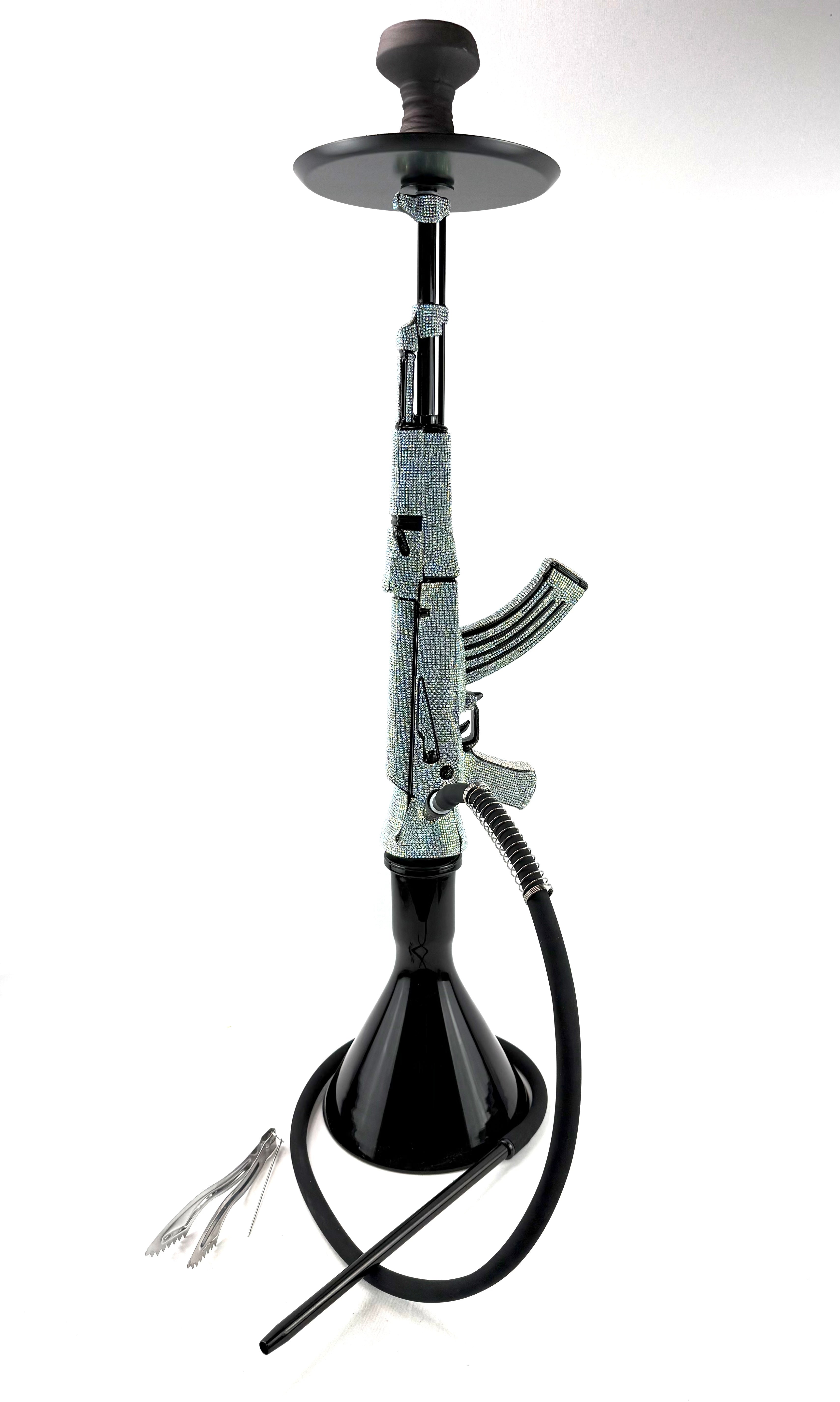 32" Hookah Set Ak47 Gun Shape Hookah with Full Shiny Diamonds