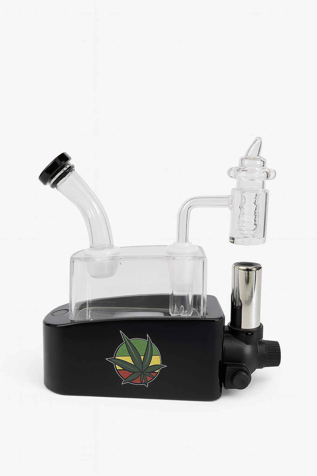 Smoke Set W/ 7''x7" Oil Rig Built-in Torch and Lights