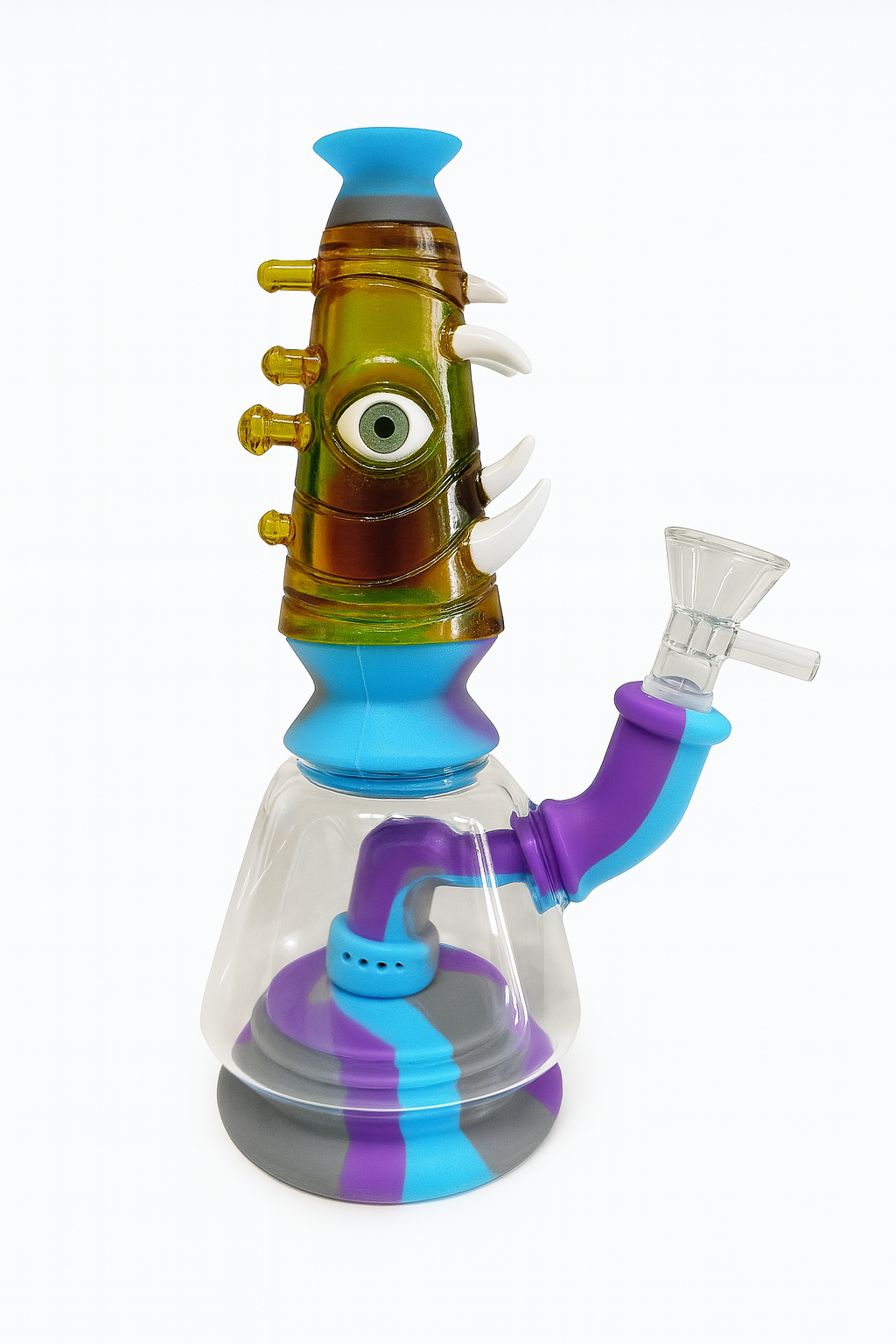 7'' Monster Eye Silicone with Thrown Smoking Bong