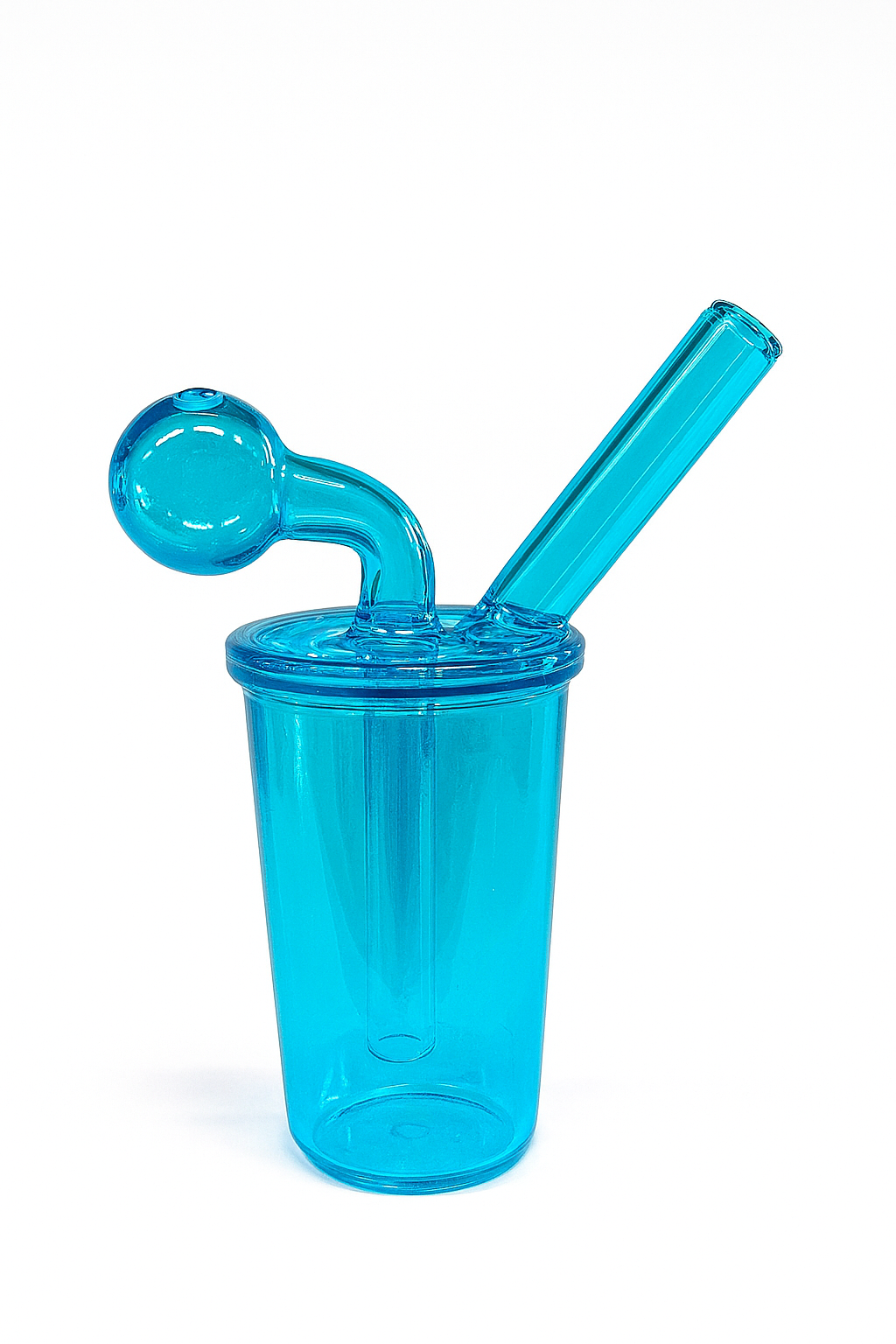 4" Cup Shaped Glass Oil Burner Bong - 401 Distribution Inc