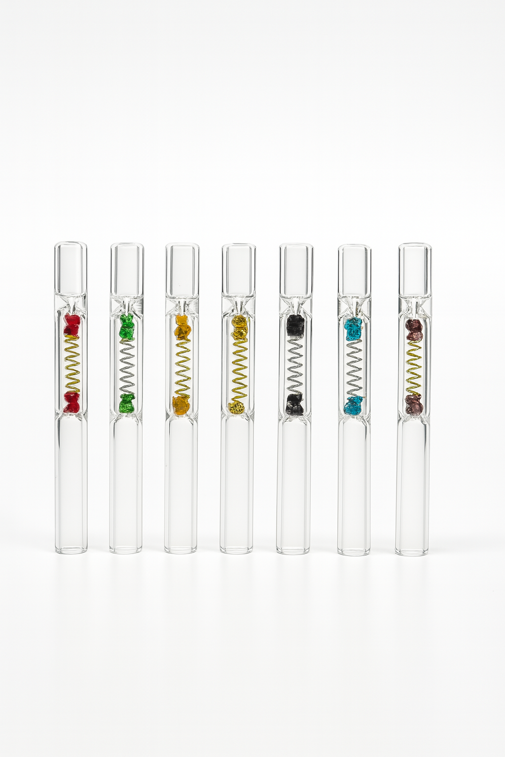 GLASS CIGARETTE HOLDER WITH SPRING
