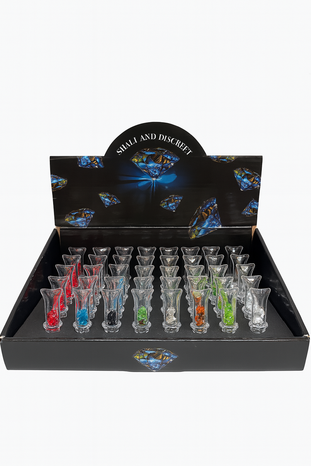 Glass Cigerette Filter tip with diamonds Crystal