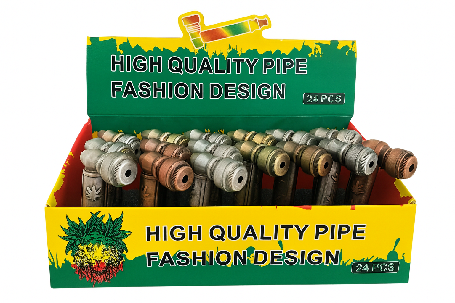 3" Collectible Gold Bullet Smoking HandPipe