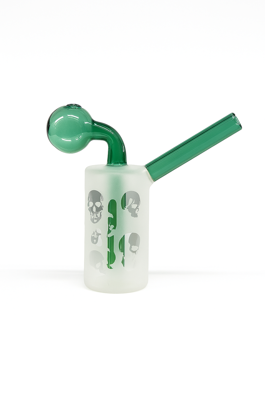 4.5" Frost Glass Oil Burner Bubbler Pipe - 401 Distribution Inc