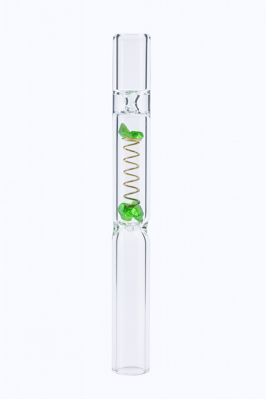 GLASS CIGARETTE HOLDER WITH SPRING