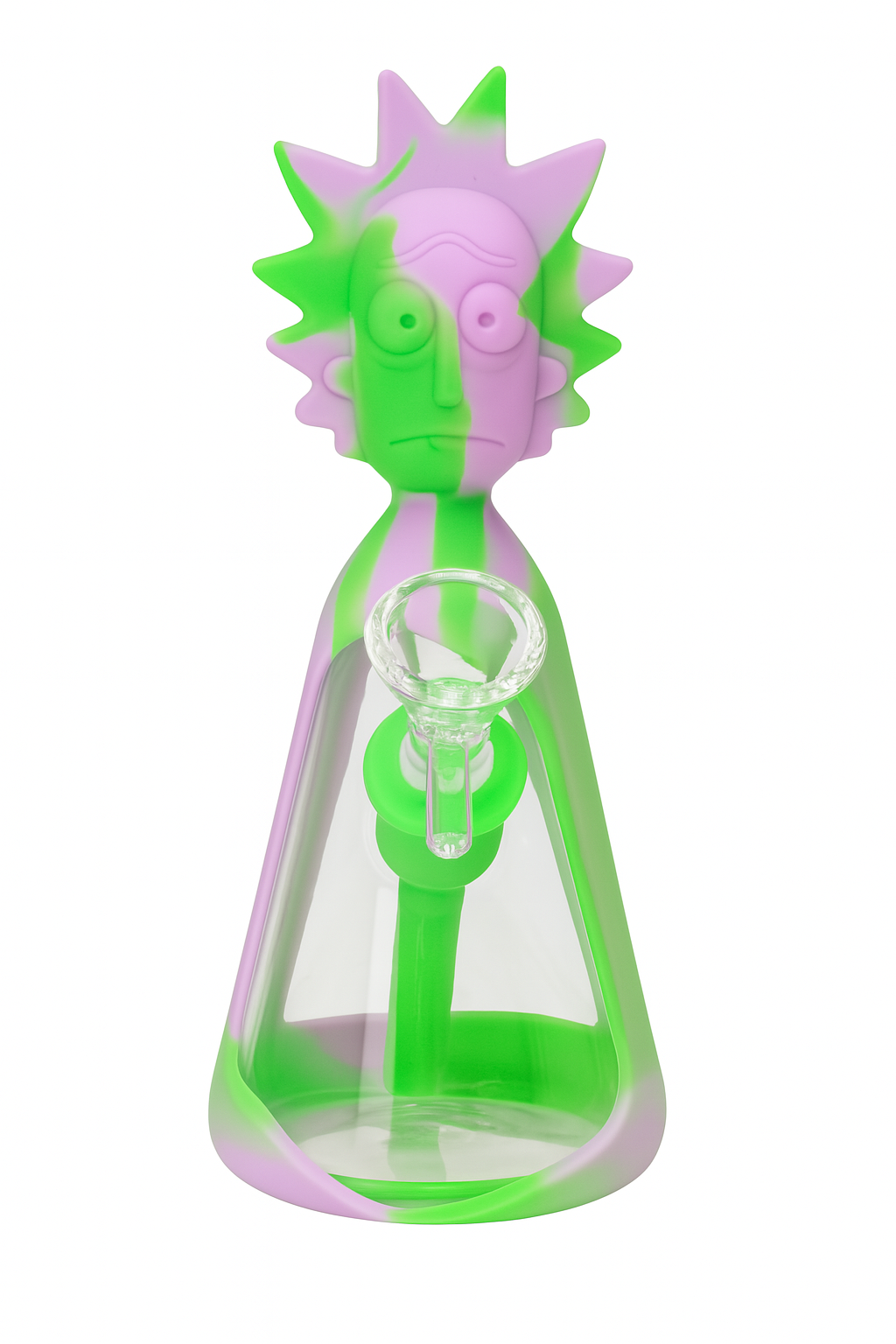 7" RM Cartoon multi colored silicone water bong-133