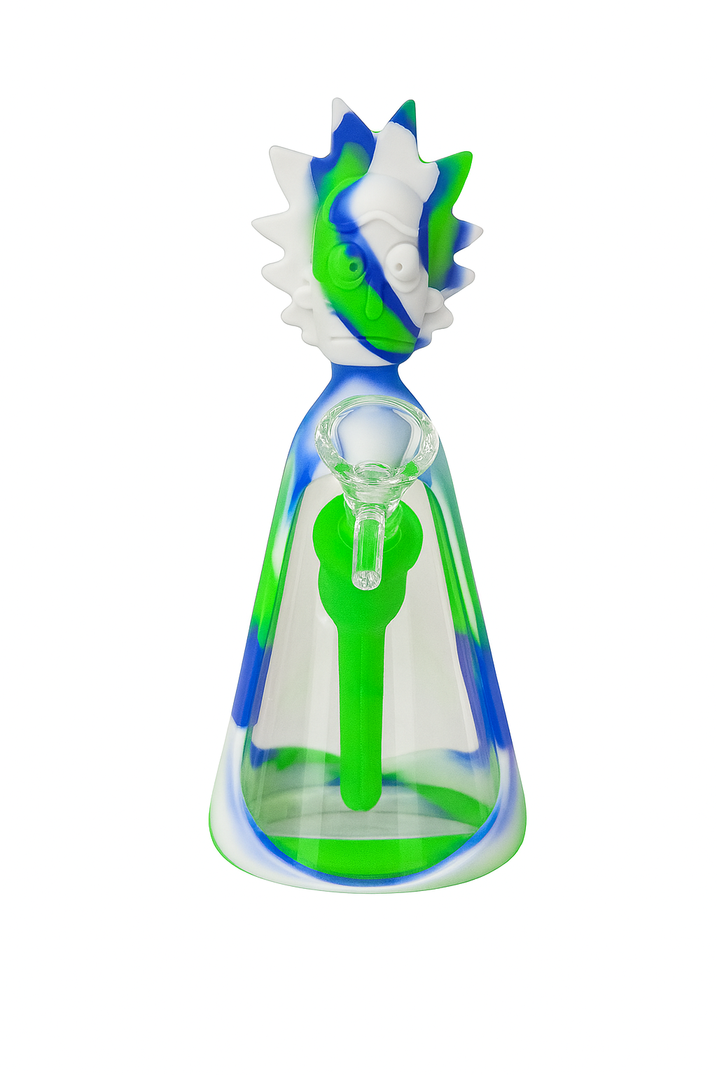 7" RM Cartoon multi colored silicone water bong-133
