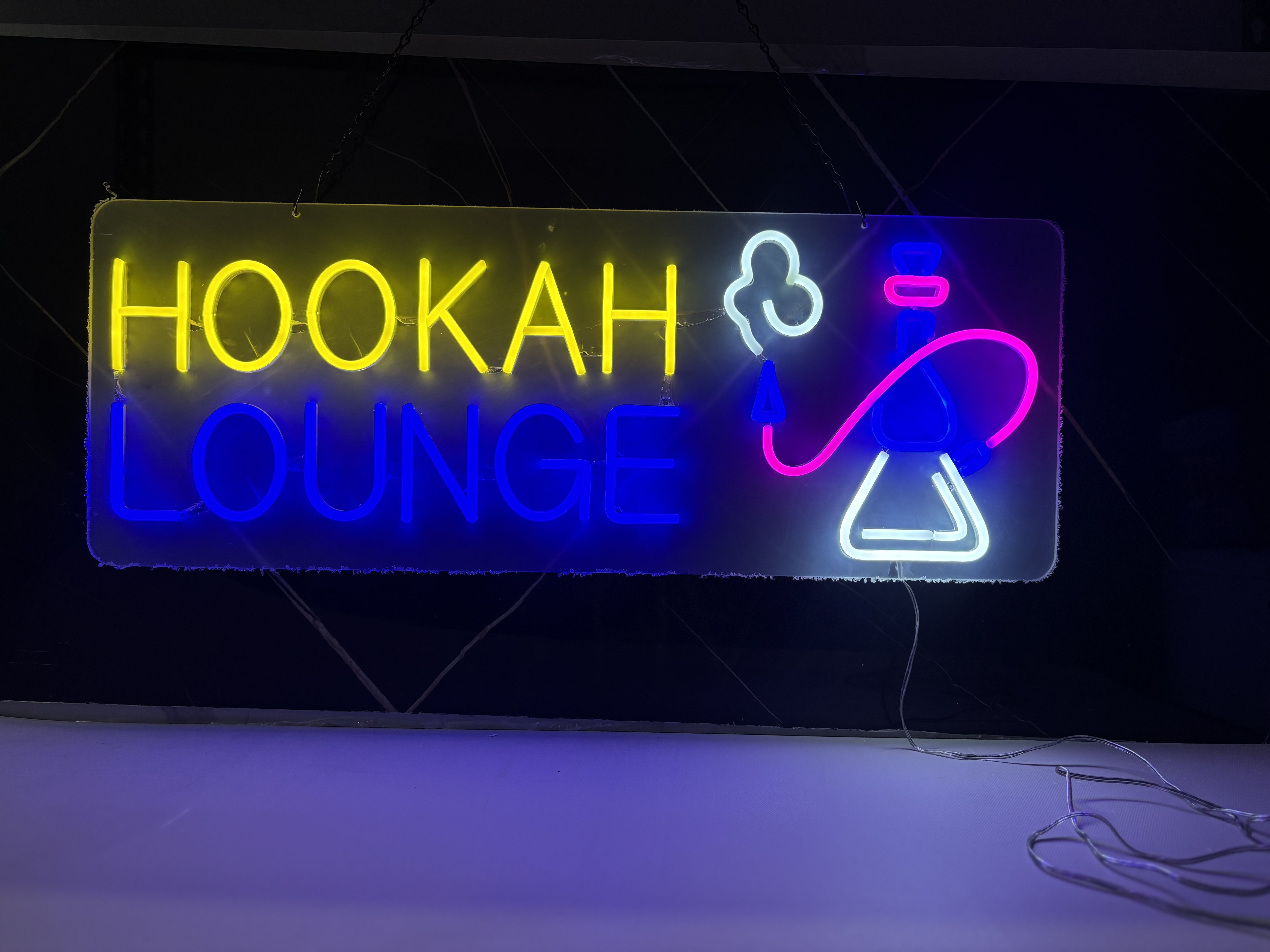 "HOOKAH LOUNGE" Led Sign 32"x12"