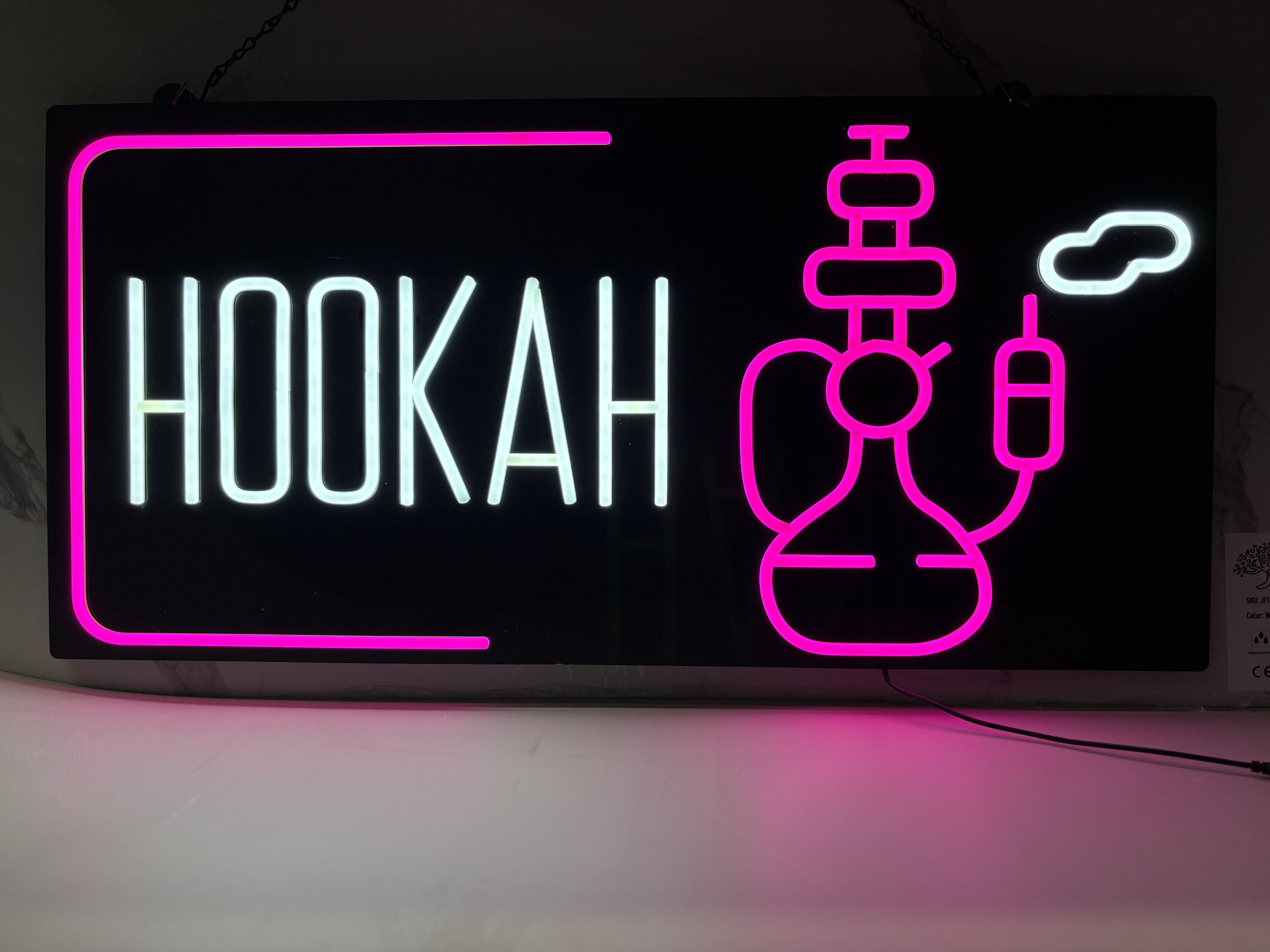 "Hookah" Led Design 35''x17''