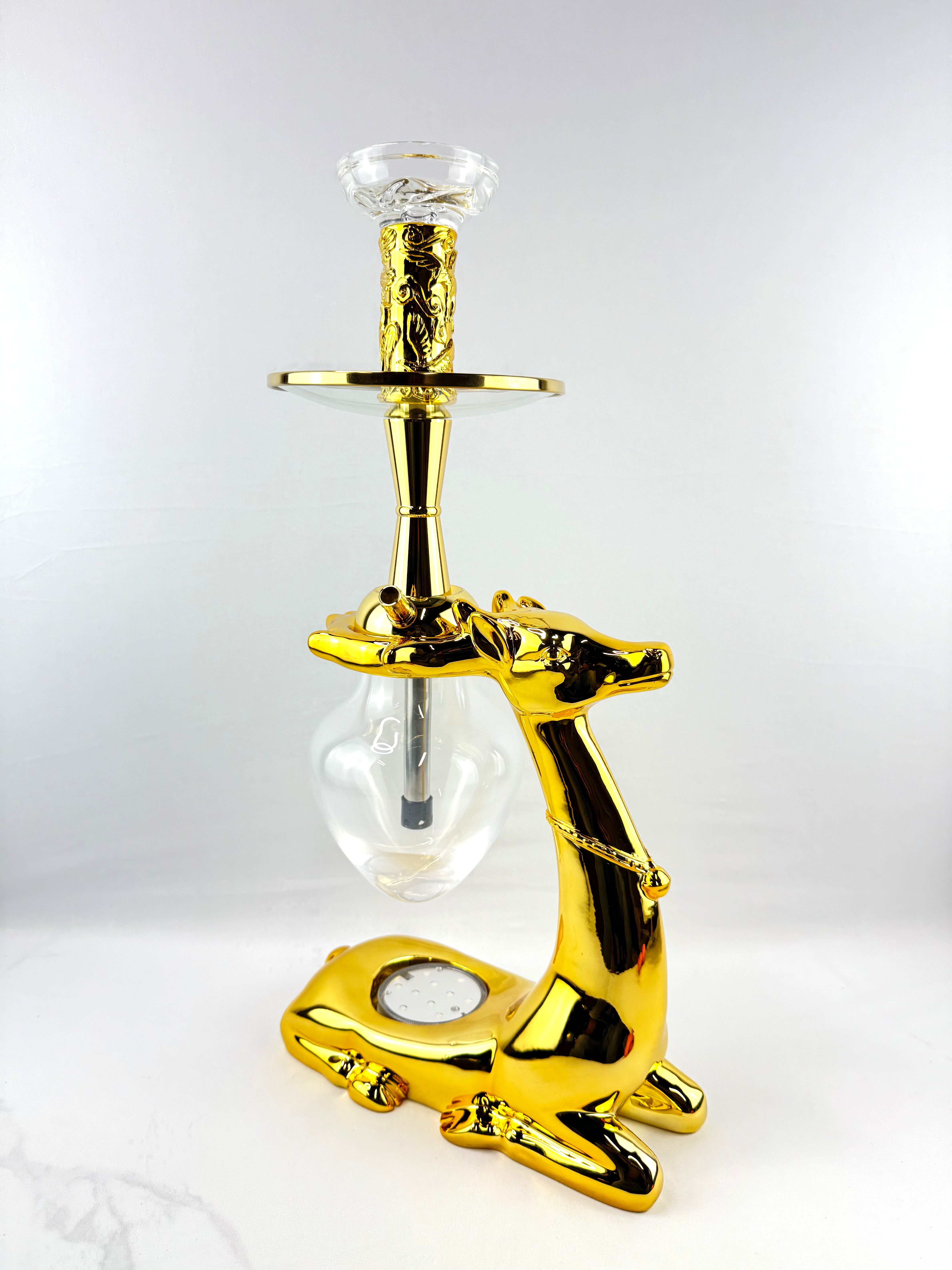 Luxury Rein Deer Premium Shaped Hookah Complete Set with LED Light