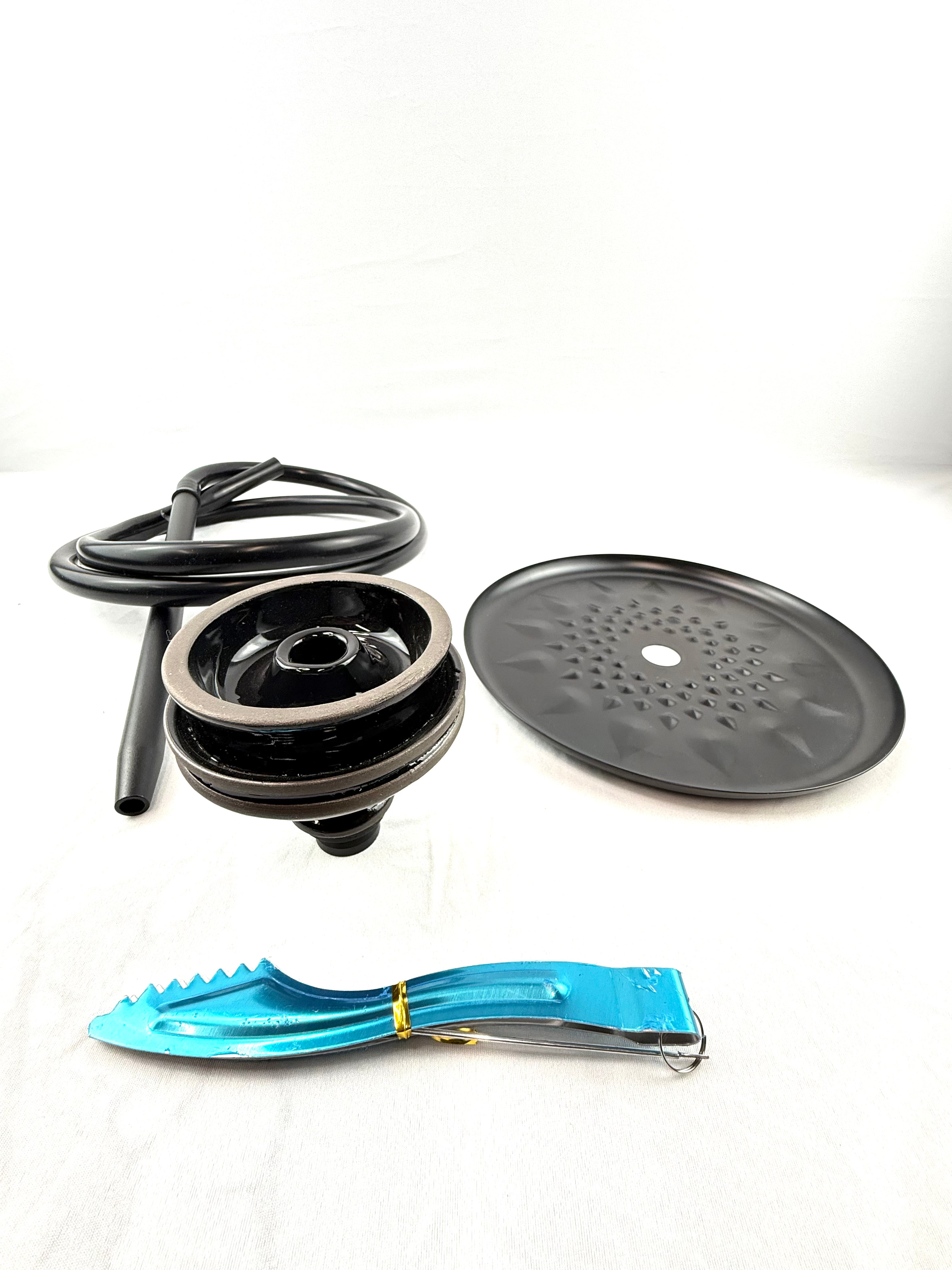 Luxury Arabian Cobra Shaped- Premium Shisha Complete Set with LED Light