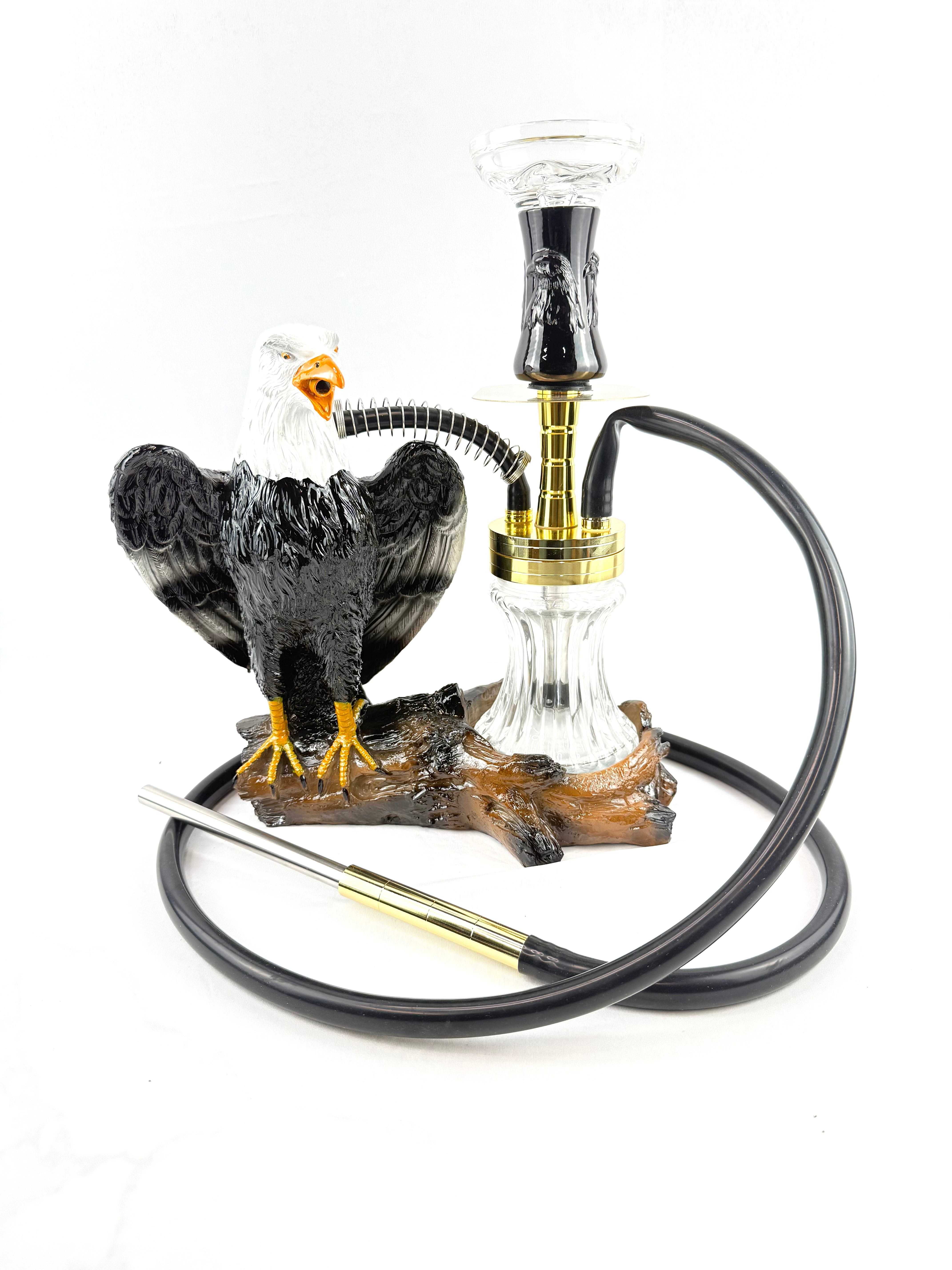 Luxury Eagle Shaped Premium  Hookah, Complete Set with LED Light