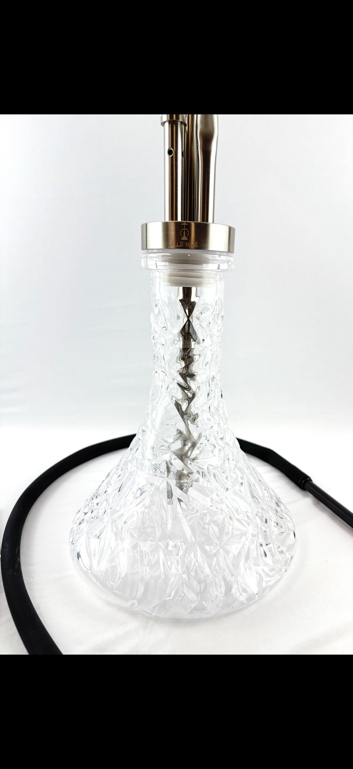 25" Mona Conical Knurl Base print Designed Body Single Hose Hookah