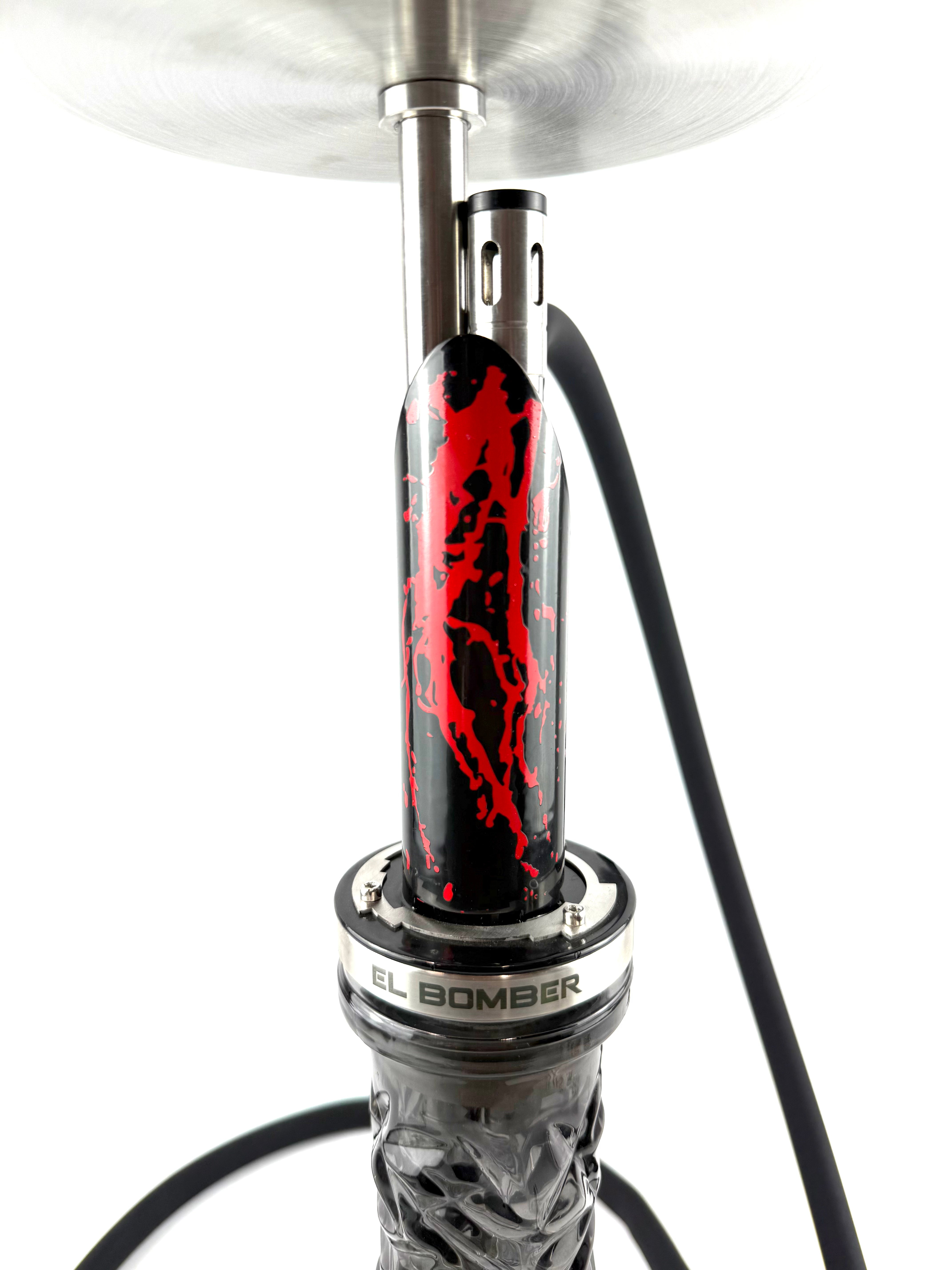 22" Mona Tapered Grooved Base Modern Sleek Body Single Hose Hookah