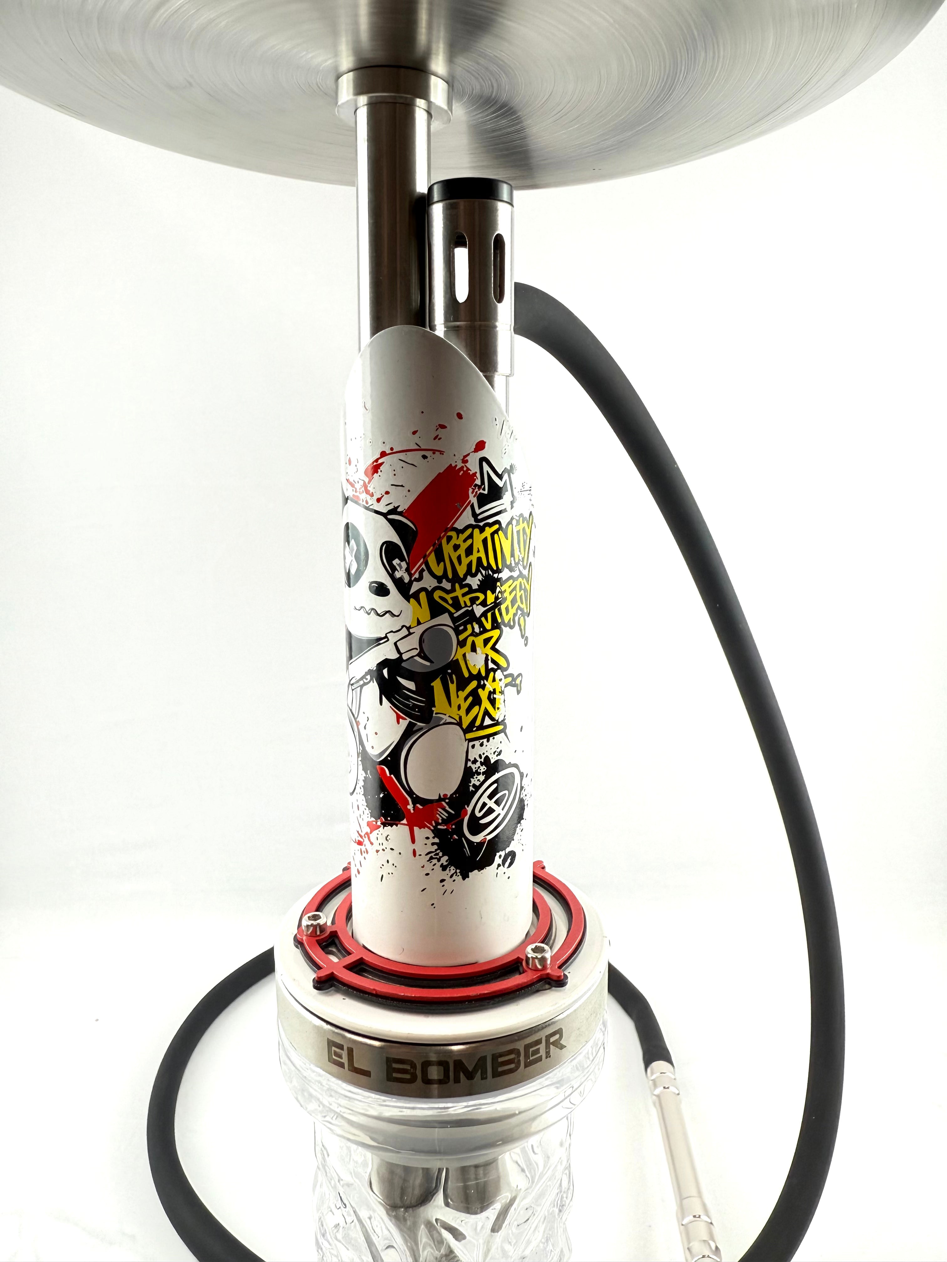 22" Mona Tapered Grooved Base Modern Sleek Body Single Hose Hookah